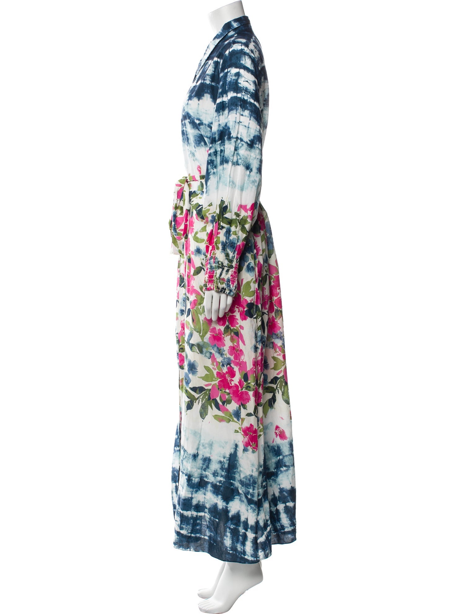 MISA Los Angeles Tie-Dye Print Long Dress