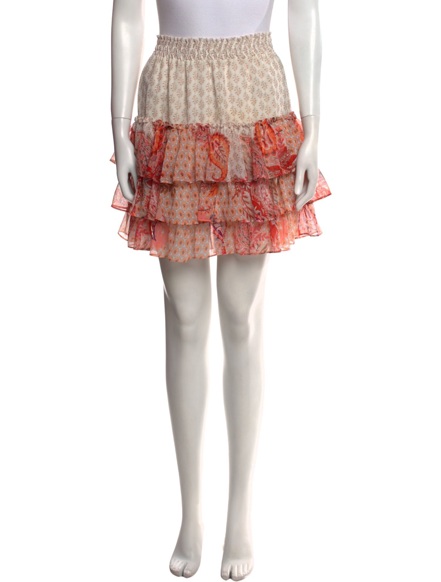 MISA Los Angeles Printed Mini Skirt w/ Tags