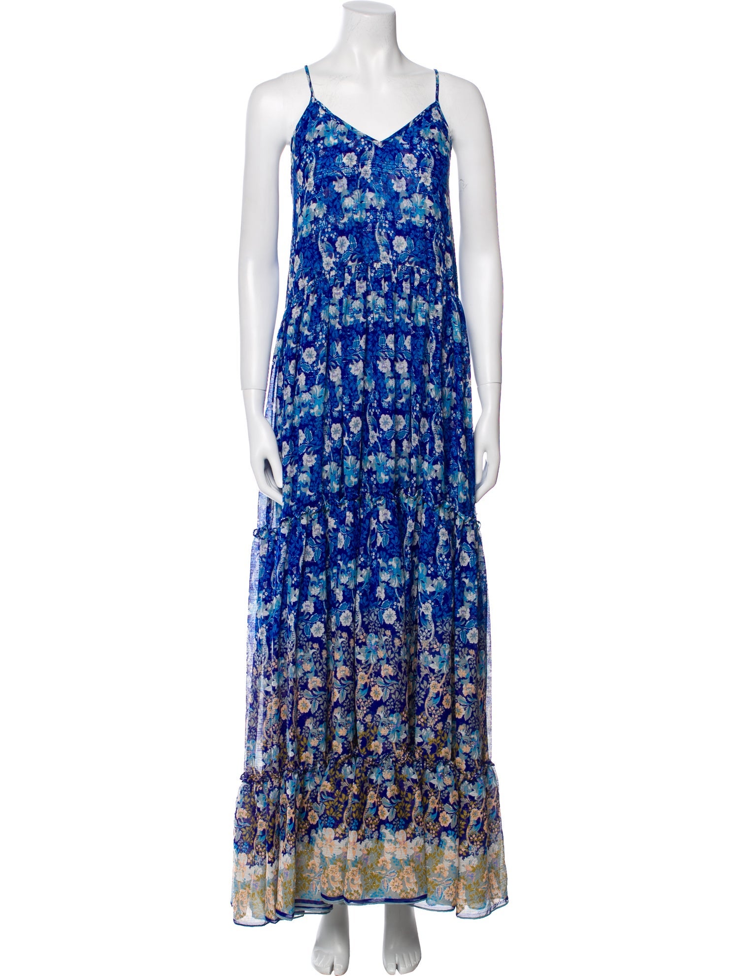 MISA Los Angeles Floral Print Long Dress w/ Tags