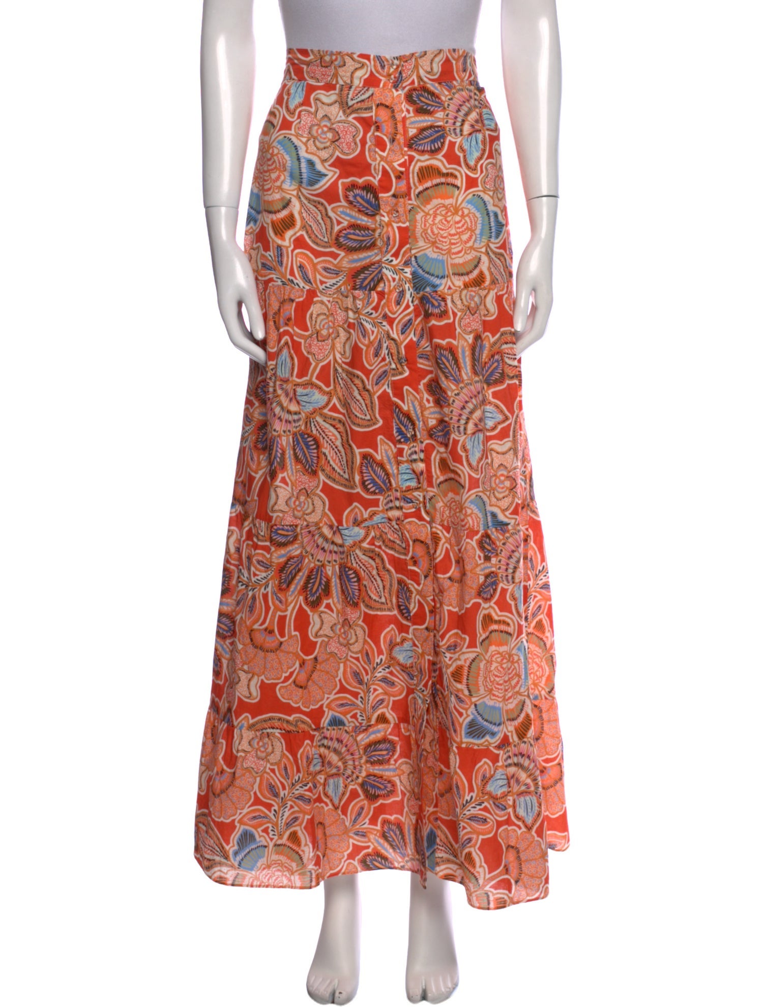 MISA Los Angeles Floral Print Long Skirt