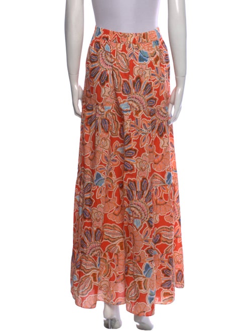 MISA Los Angeles Floral Print Long Skirt