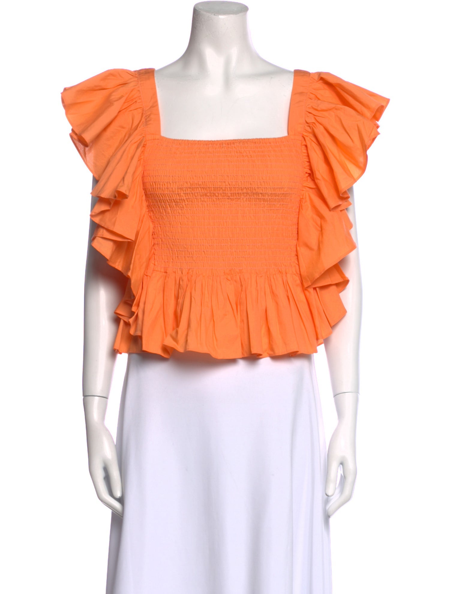 MISA Los Angeles Square Neckline Short Sleeve Crop Top w/ Tags