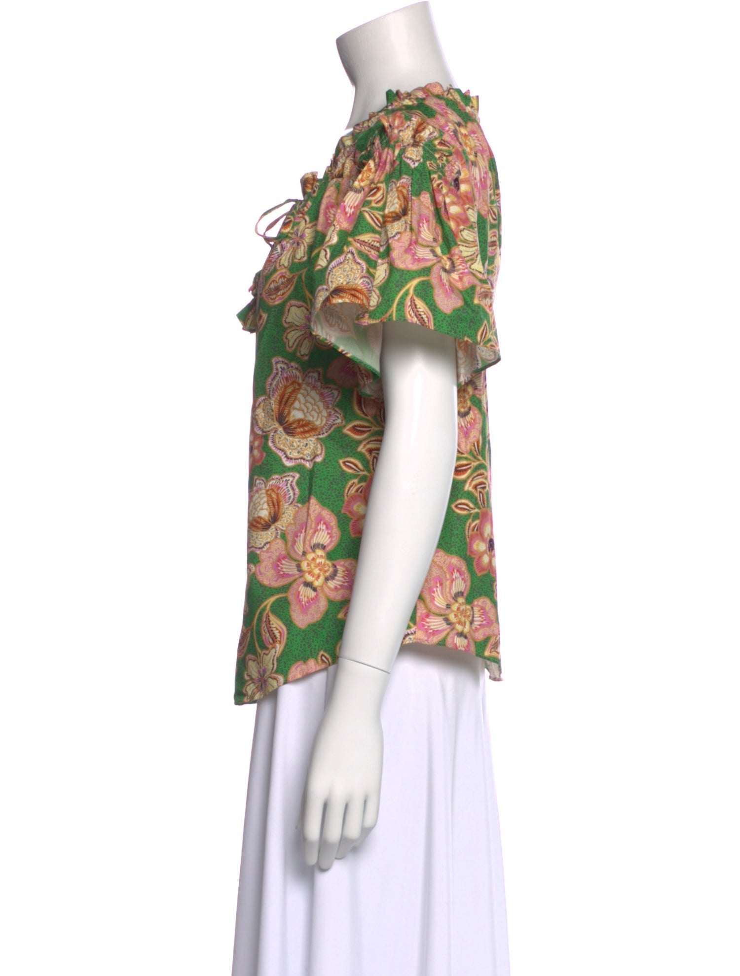 MISA Los Angeles Floral Print Crew Neck T-Shirt w/ Tags