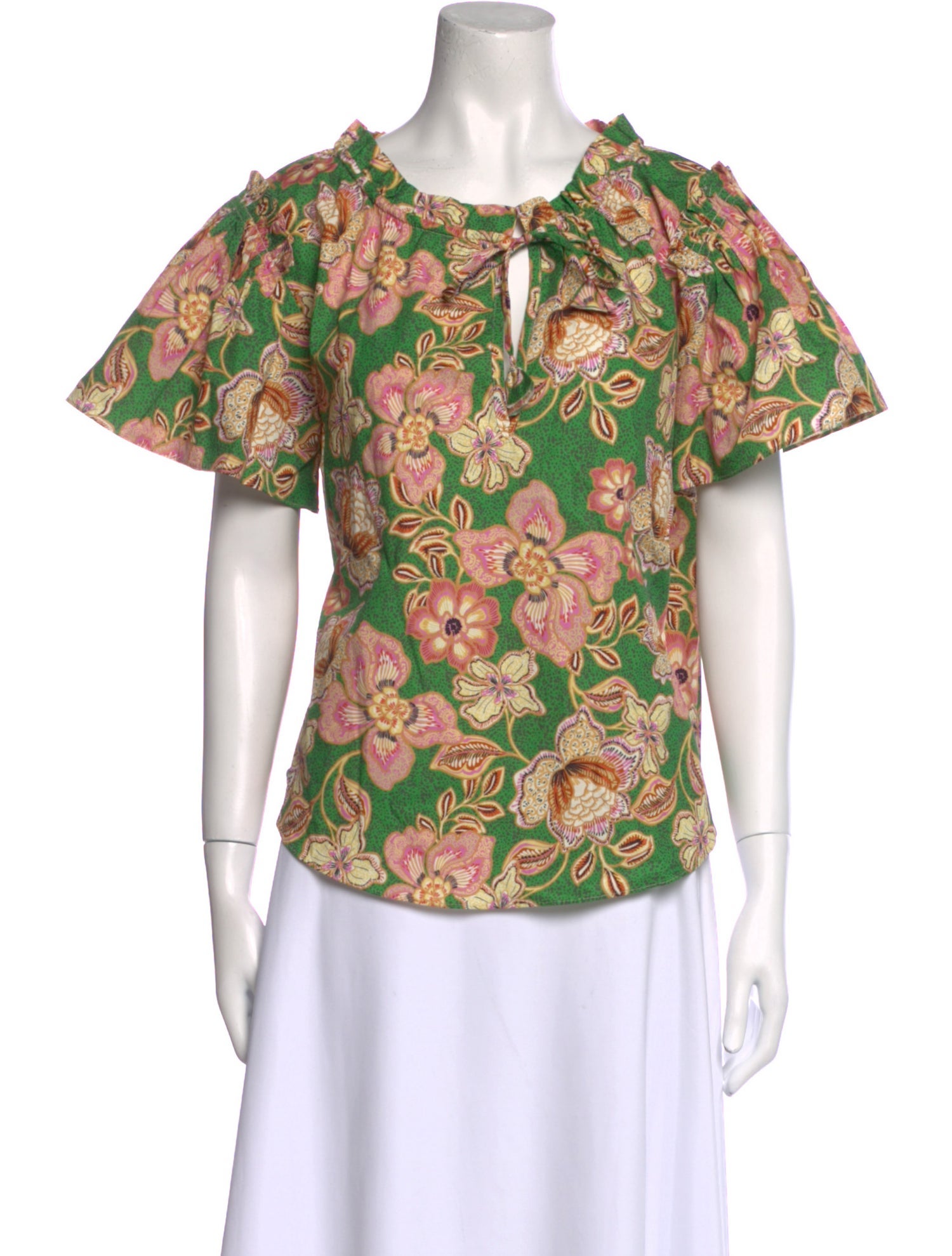 MISA Los Angeles Floral Print Crew Neck T-Shirt w/ Tags