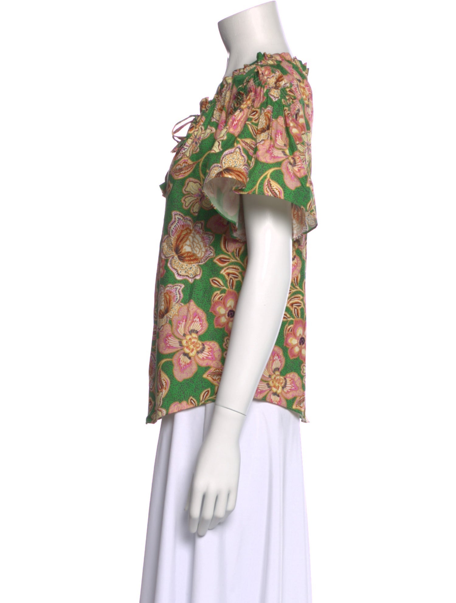 MISA Los Angeles Floral Print Crew Neck T-Shirt w/ Tags