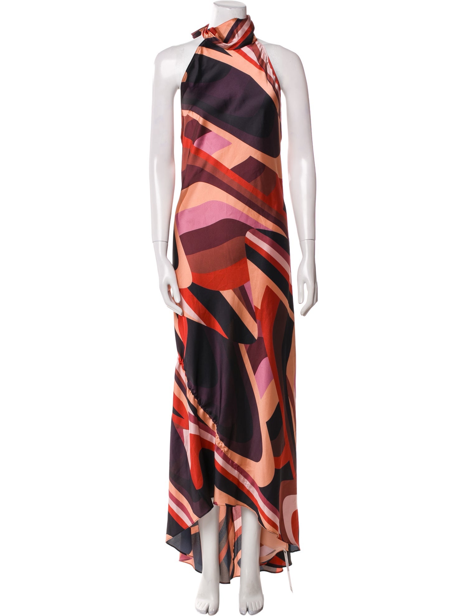 MISA Los Angeles Printed Long Dress w/ Tags