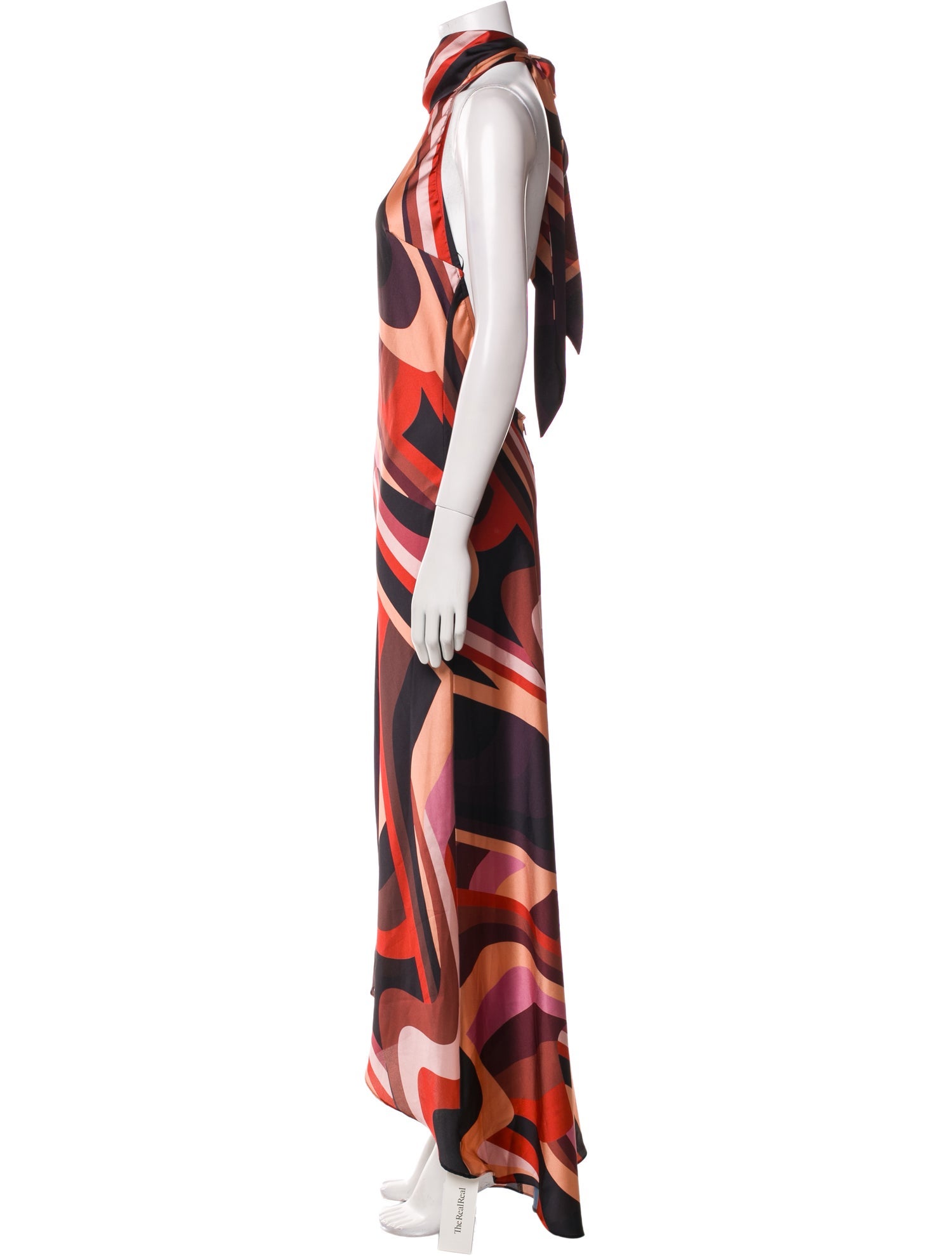 MISA Los Angeles Printed Long Dress w/ Tags