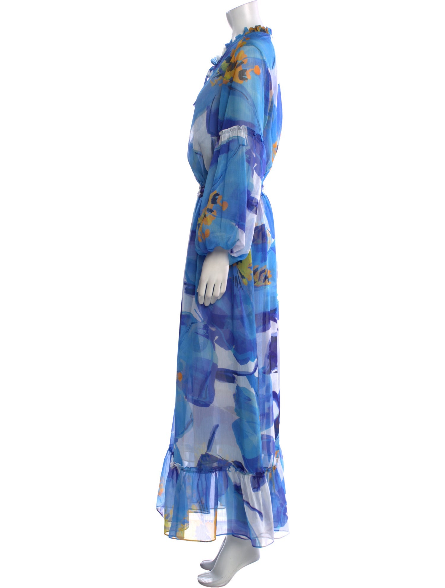 MISA Los Angeles Printed Long Dress