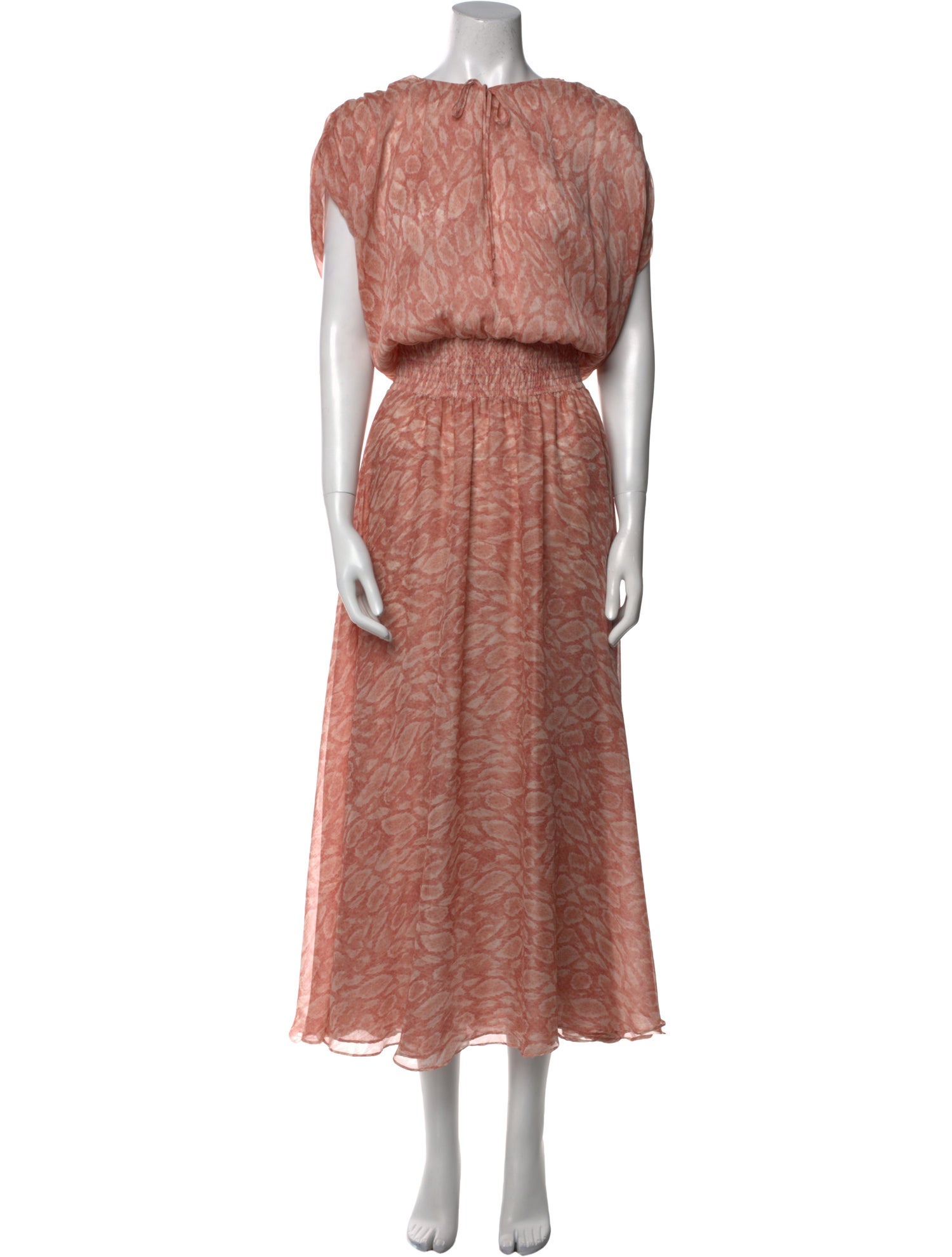 MISA Los Angeles Printed Long Dress