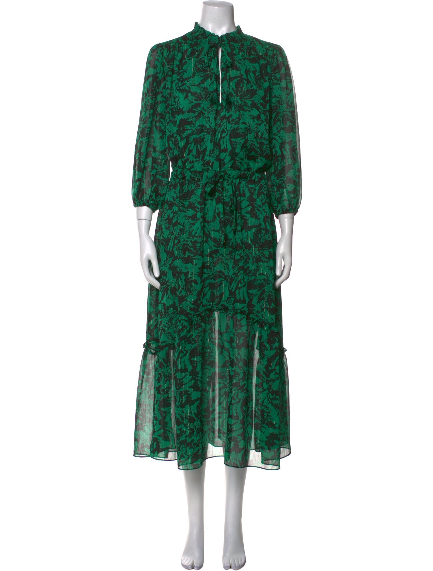 MISA Los Angeles Printed Long Dress