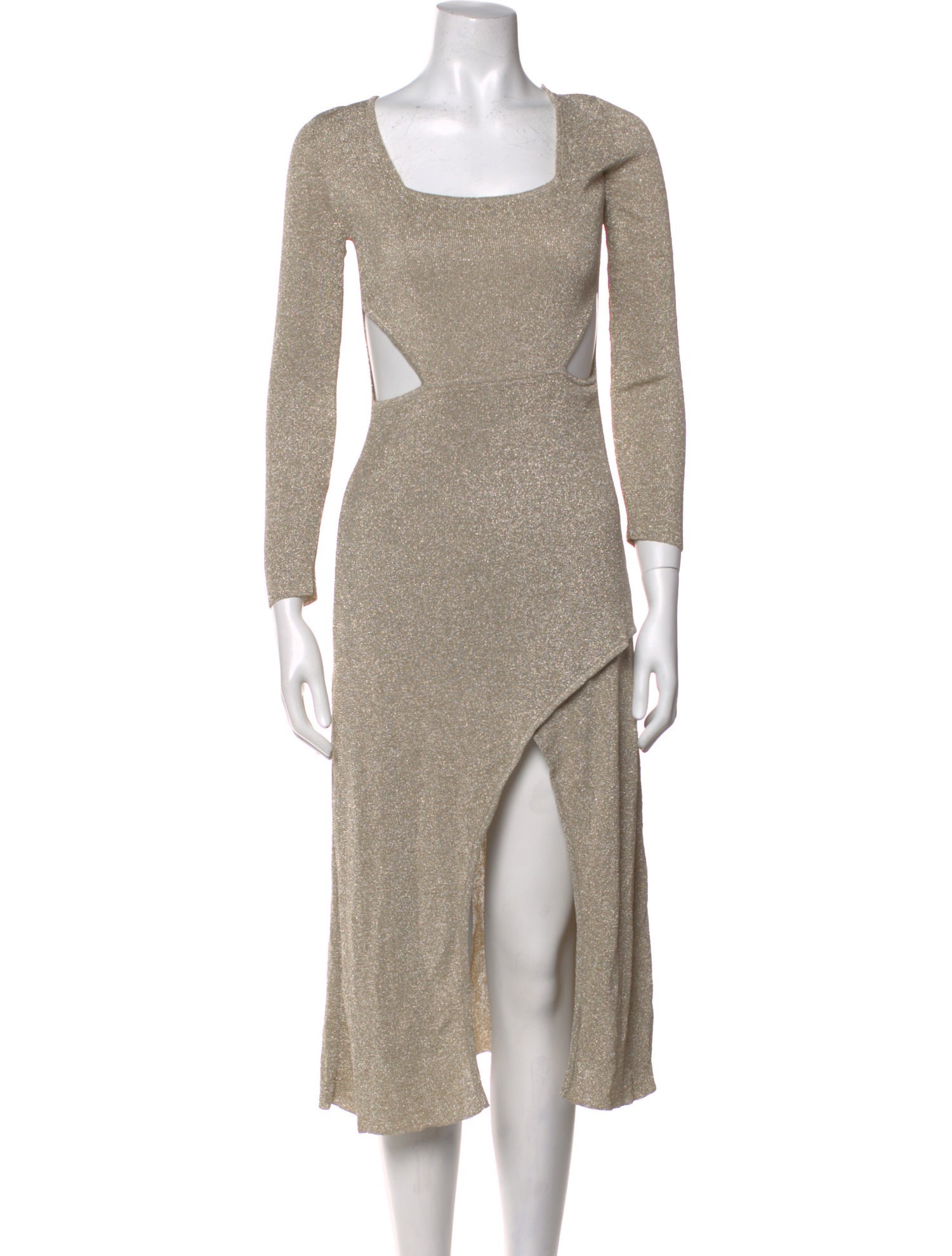 MISA Los Angeles Square Neckline Midi Length Dress w/ Tags