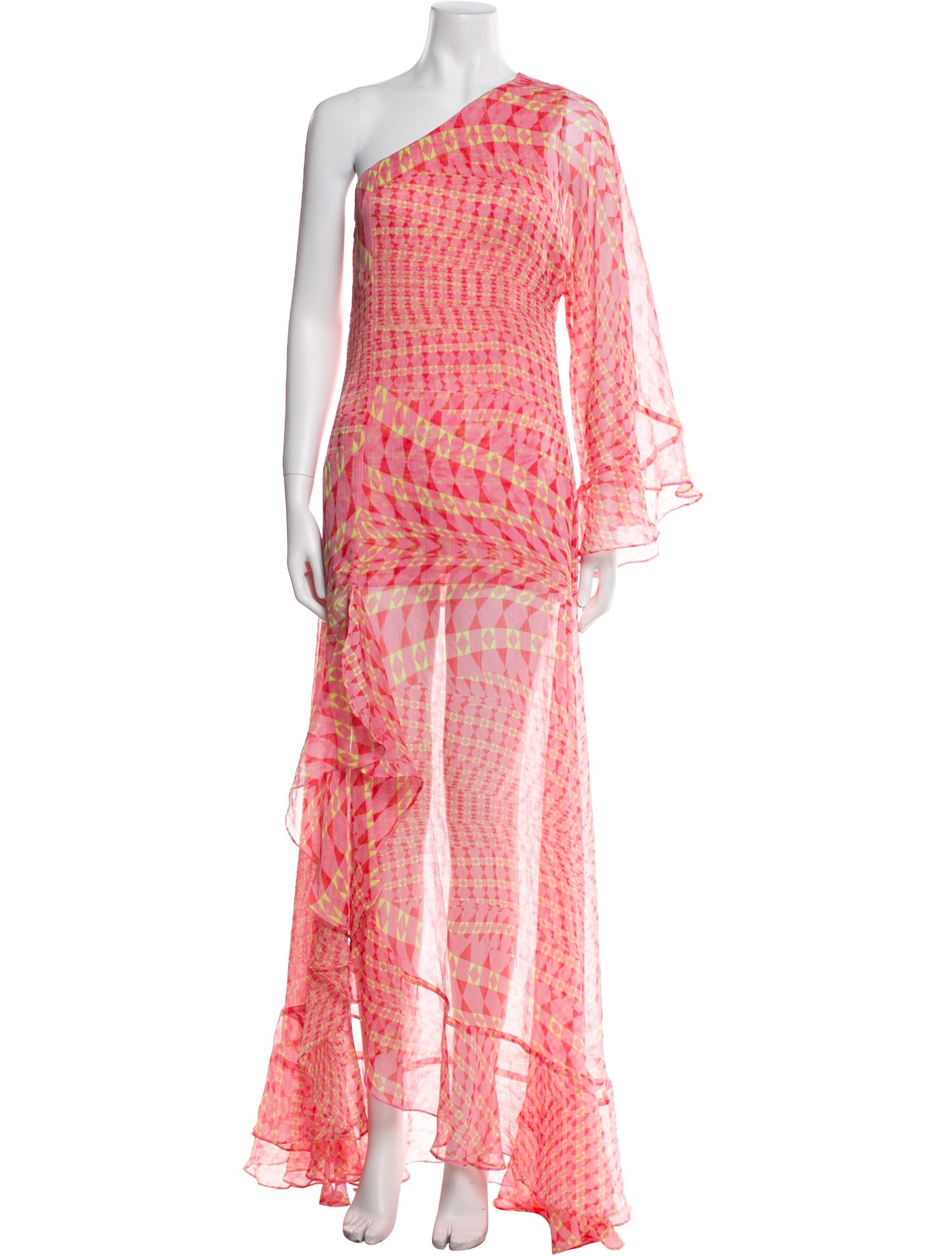 MISA Los Angeles Printed Long Dress