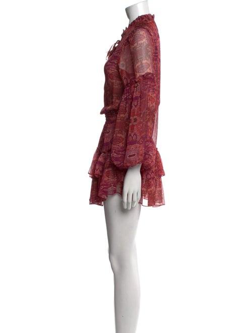 MISA Los Angeles Floral Print Mini Dress