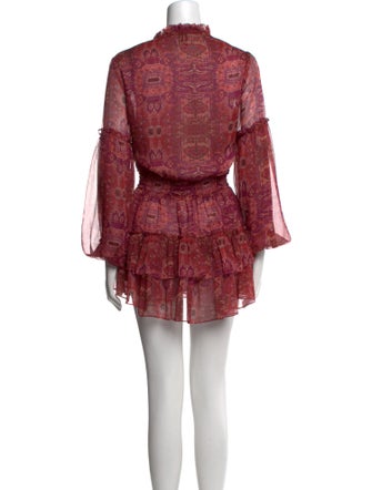 MISA Los Angeles Floral Print Mini Dress