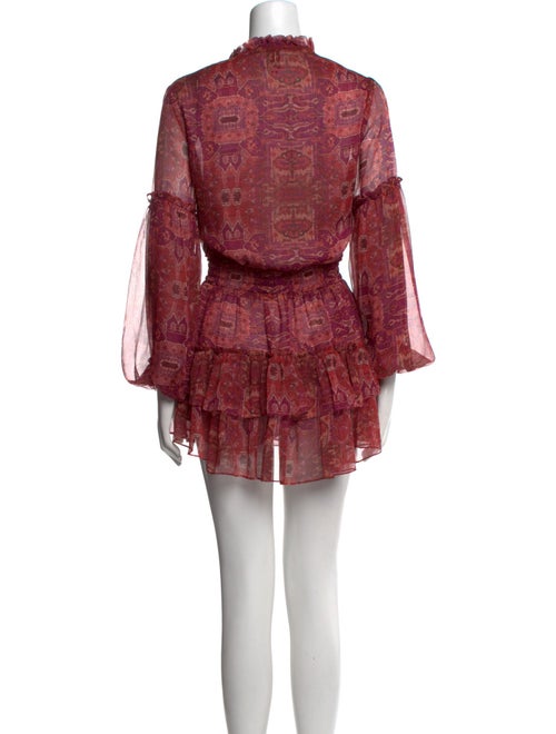 MISA Los Angeles Floral Print Mini Dress