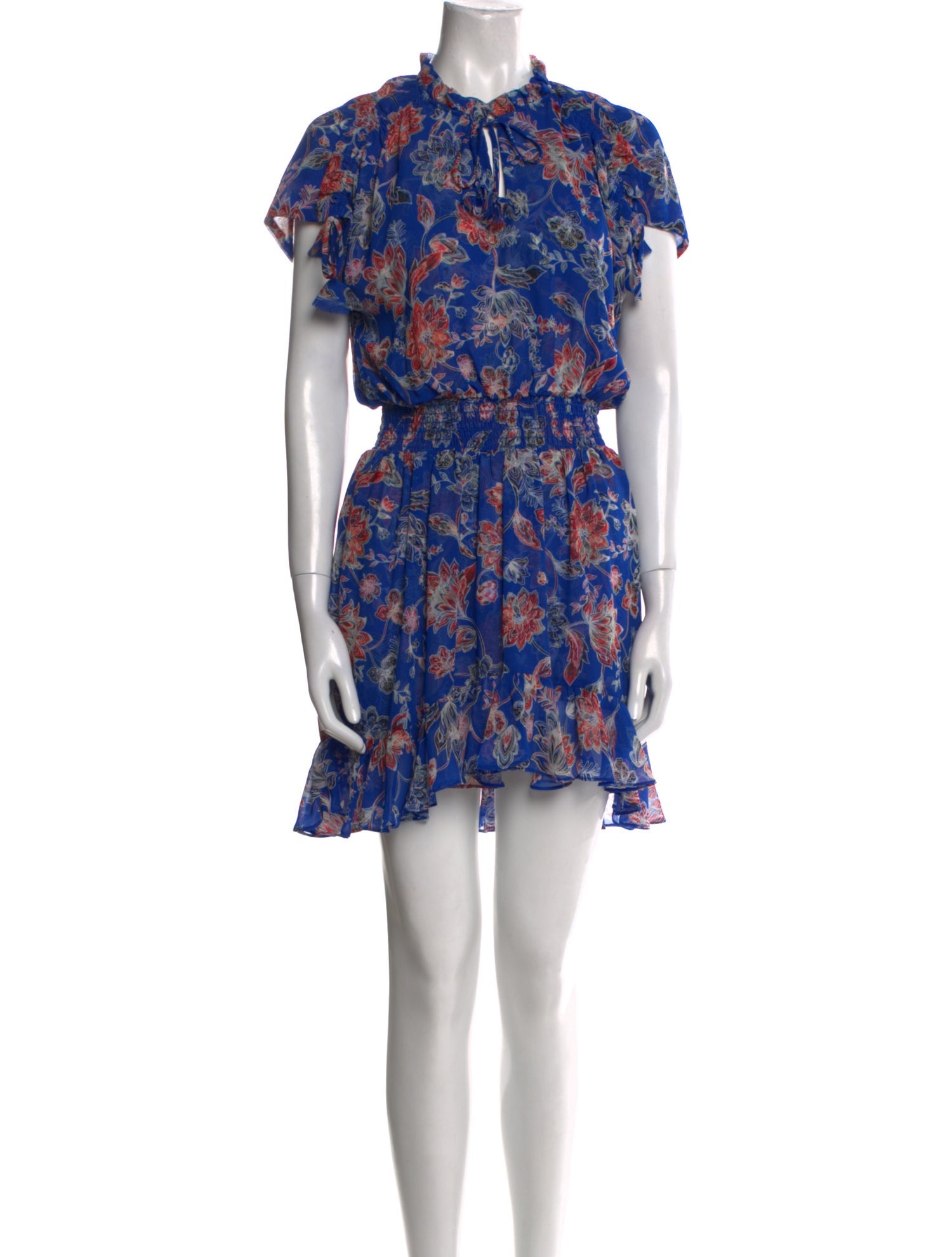 MISA Los Angeles Floral Print Mini Dress