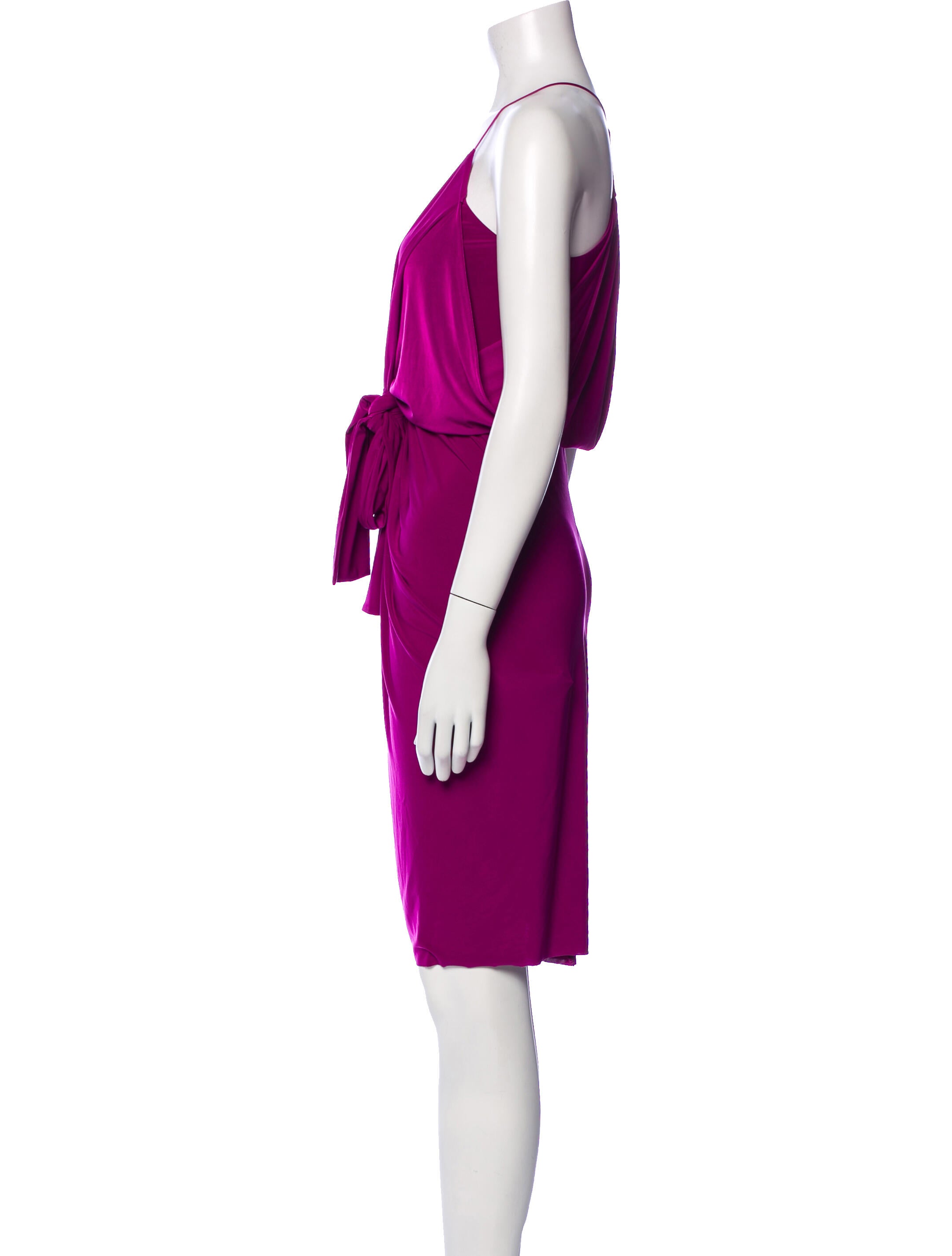 MISA Los Angeles V-Neck Knee-Length Dress