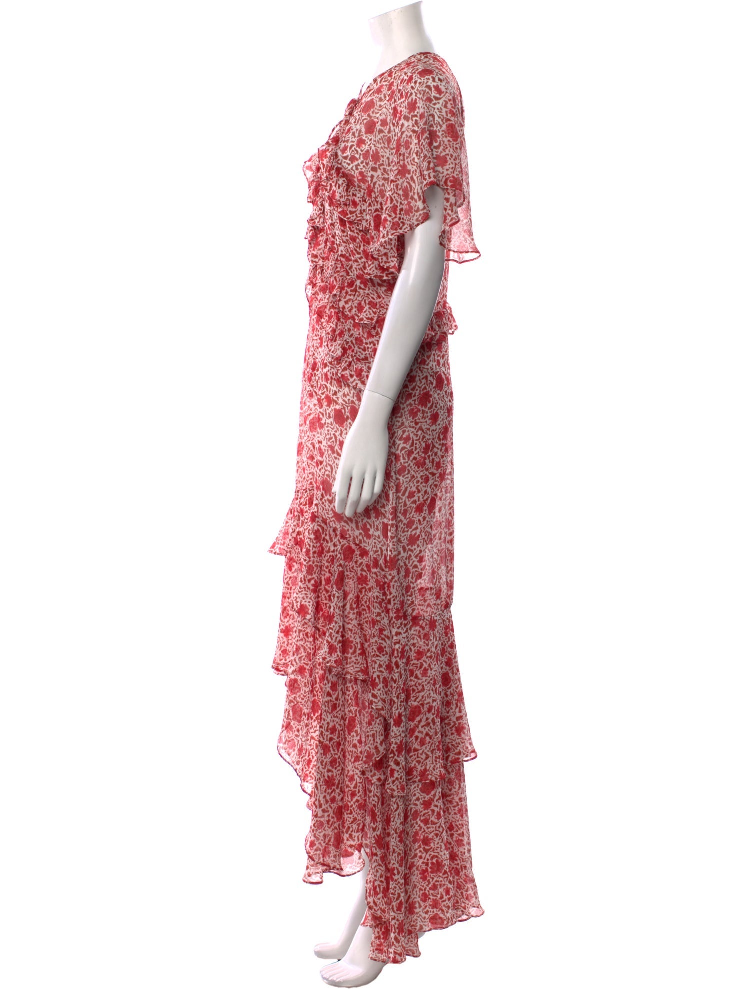 MISA Los Angeles Floral Print Long Dress w/ Tags