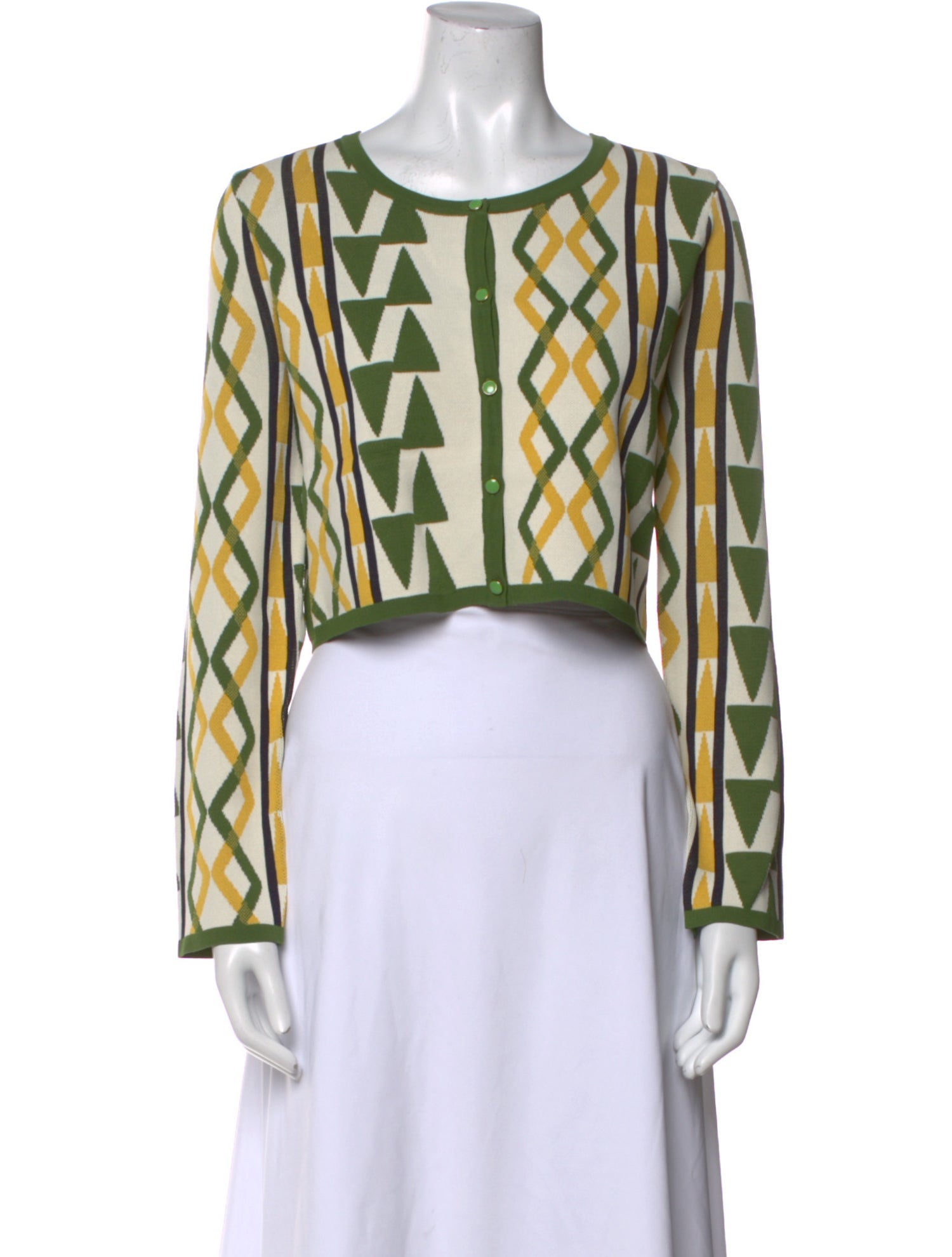 MISA Los Angeles Printed Scoop Neck Crop Top w/ Tags