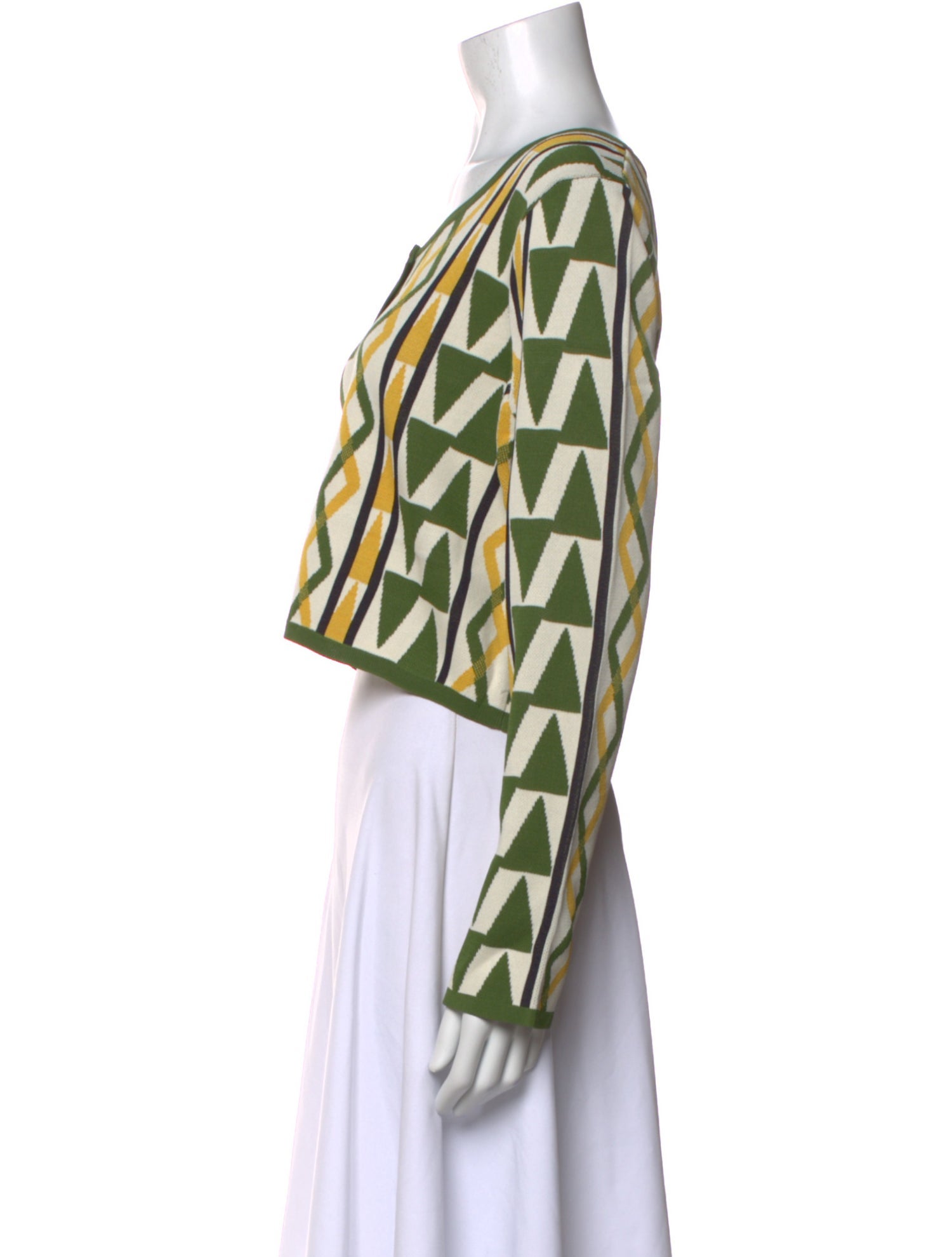 MISA Los Angeles Printed Scoop Neck Crop Top w/ Tags