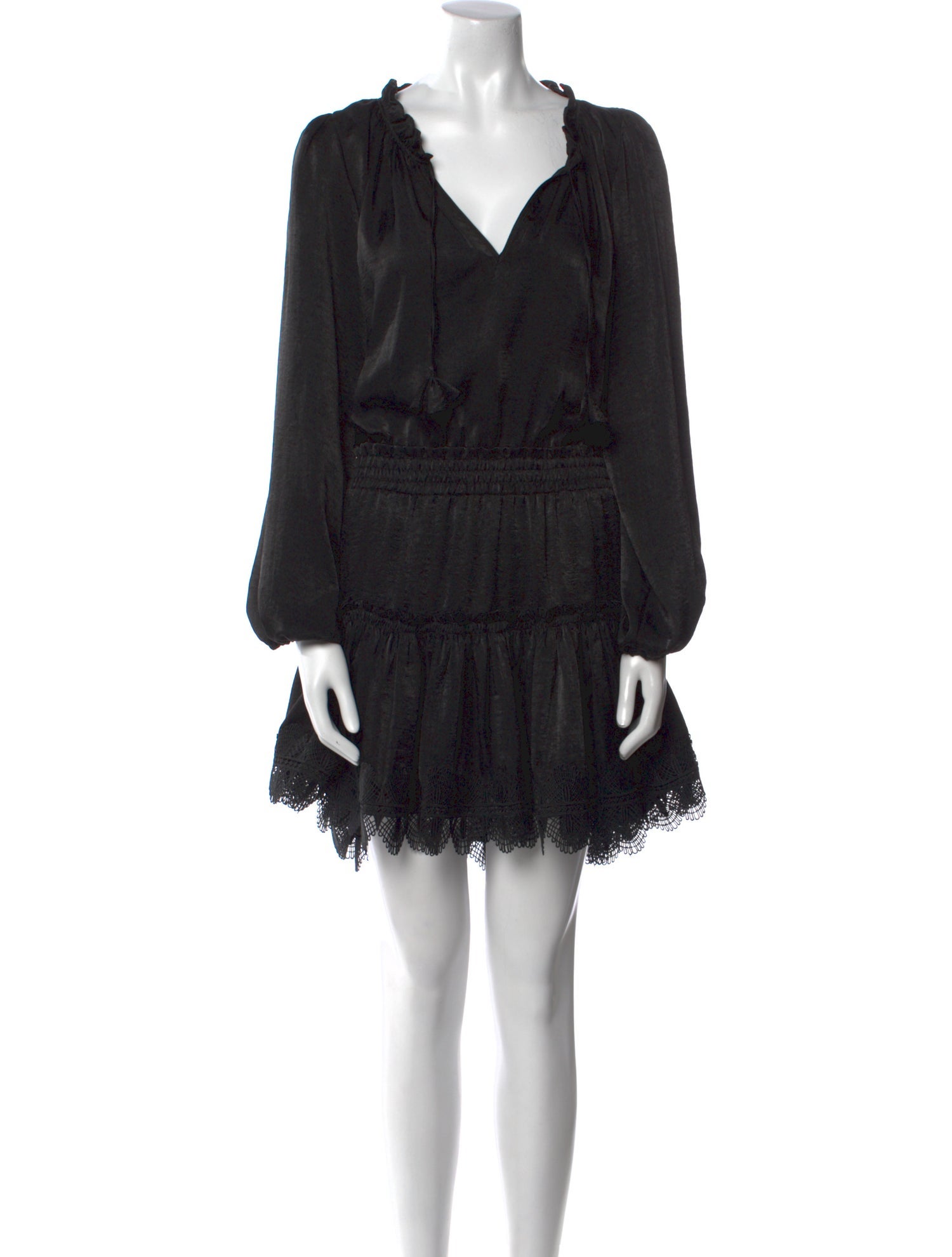 MISA Los Angeles V-Neck Mini Dress