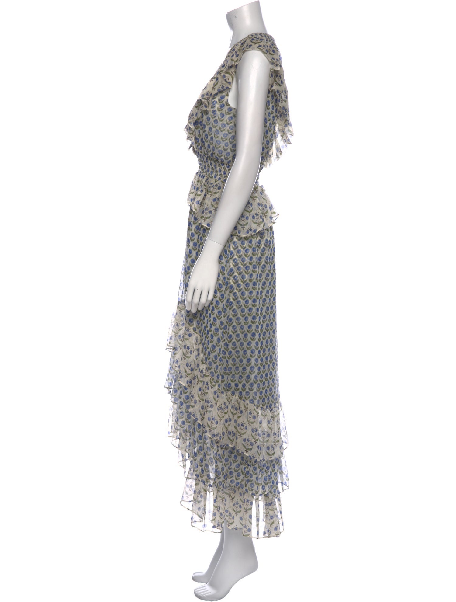 MISA Los Angeles Printed Long Dress