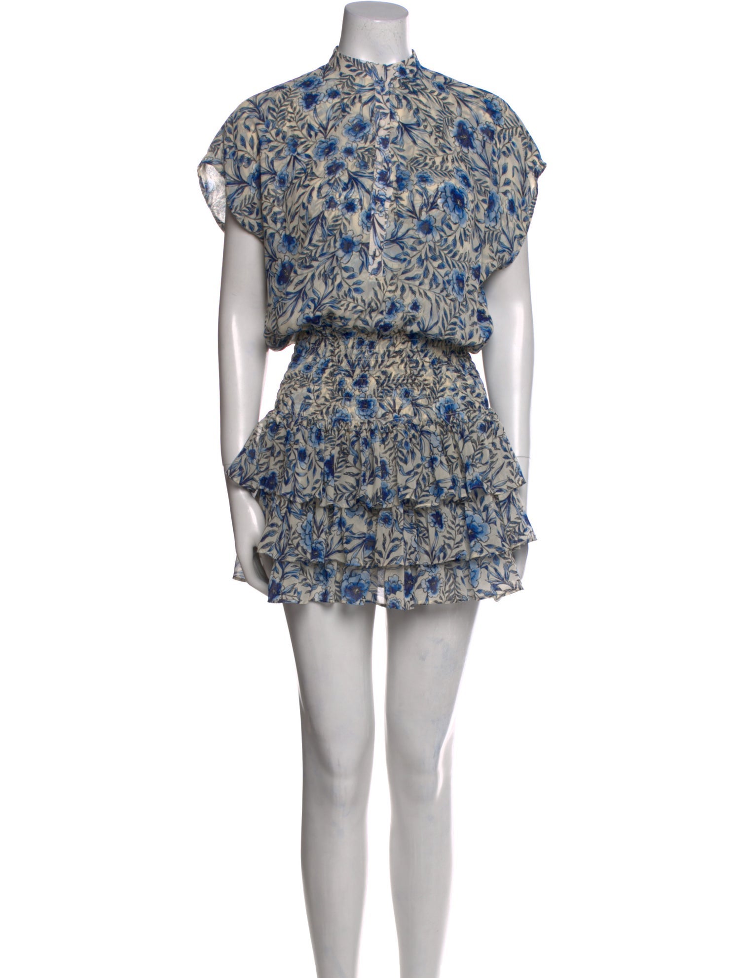MISA Los Angeles Floral Print Mini Dress
