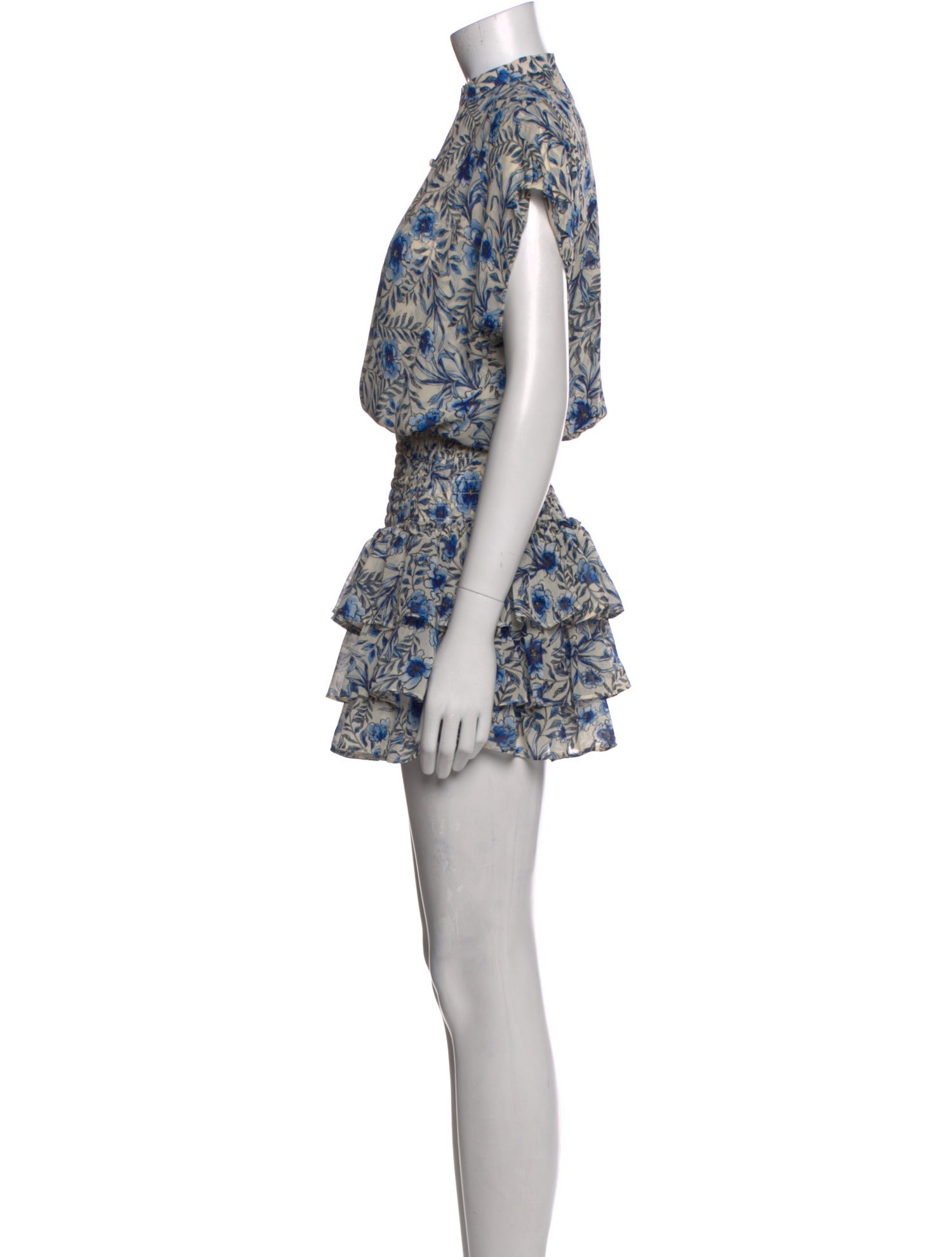 MISA Los Angeles Floral Print Mini Dress