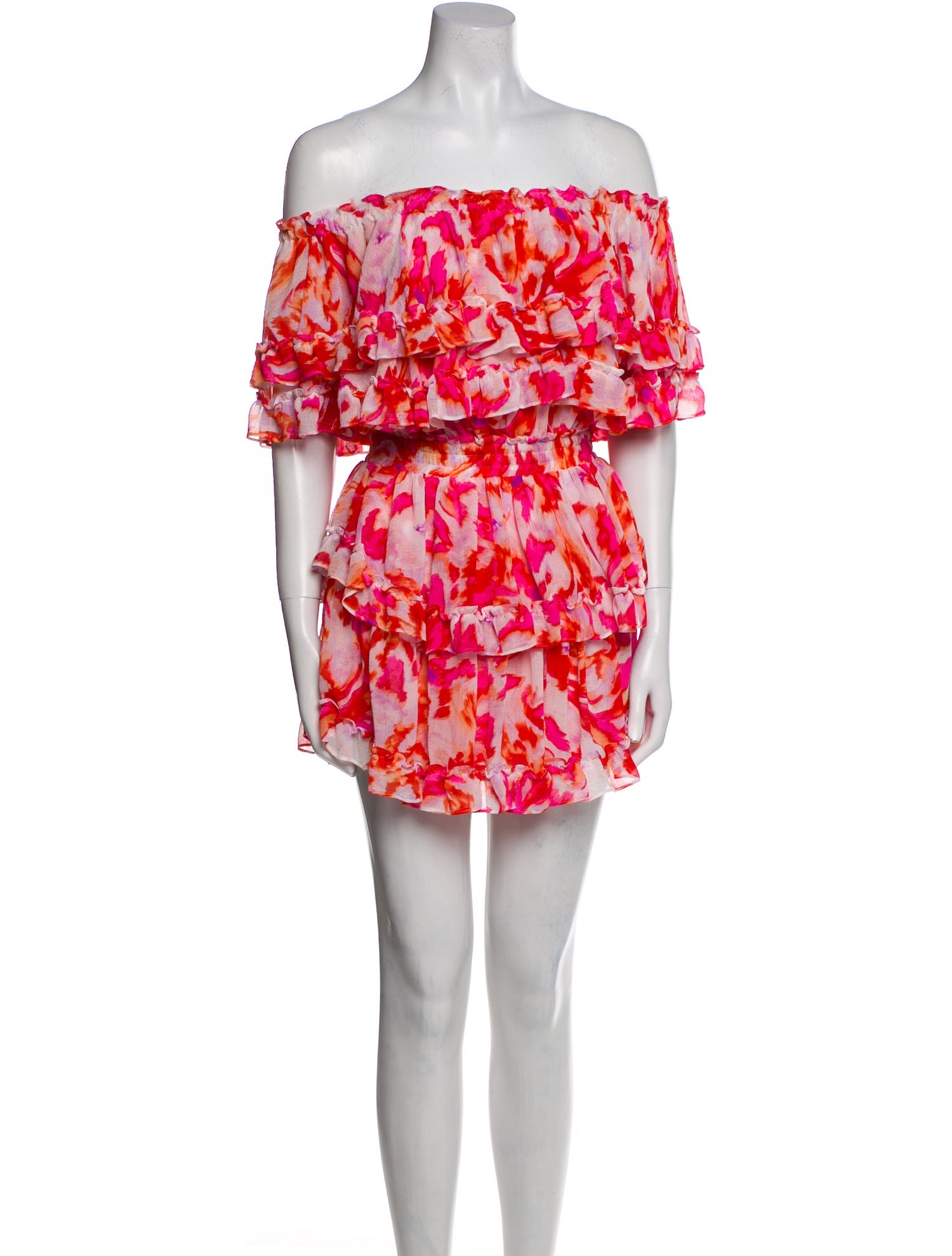 MISA Los Angeles Floral Print Mini Dress