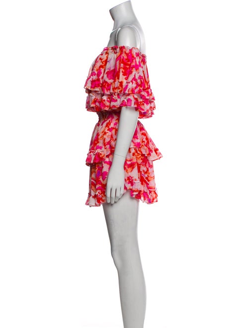 MISA Los Angeles Floral Print Mini Dress