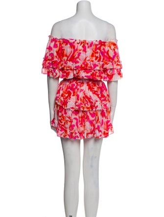 MISA Los Angeles Floral Print Mini Dress