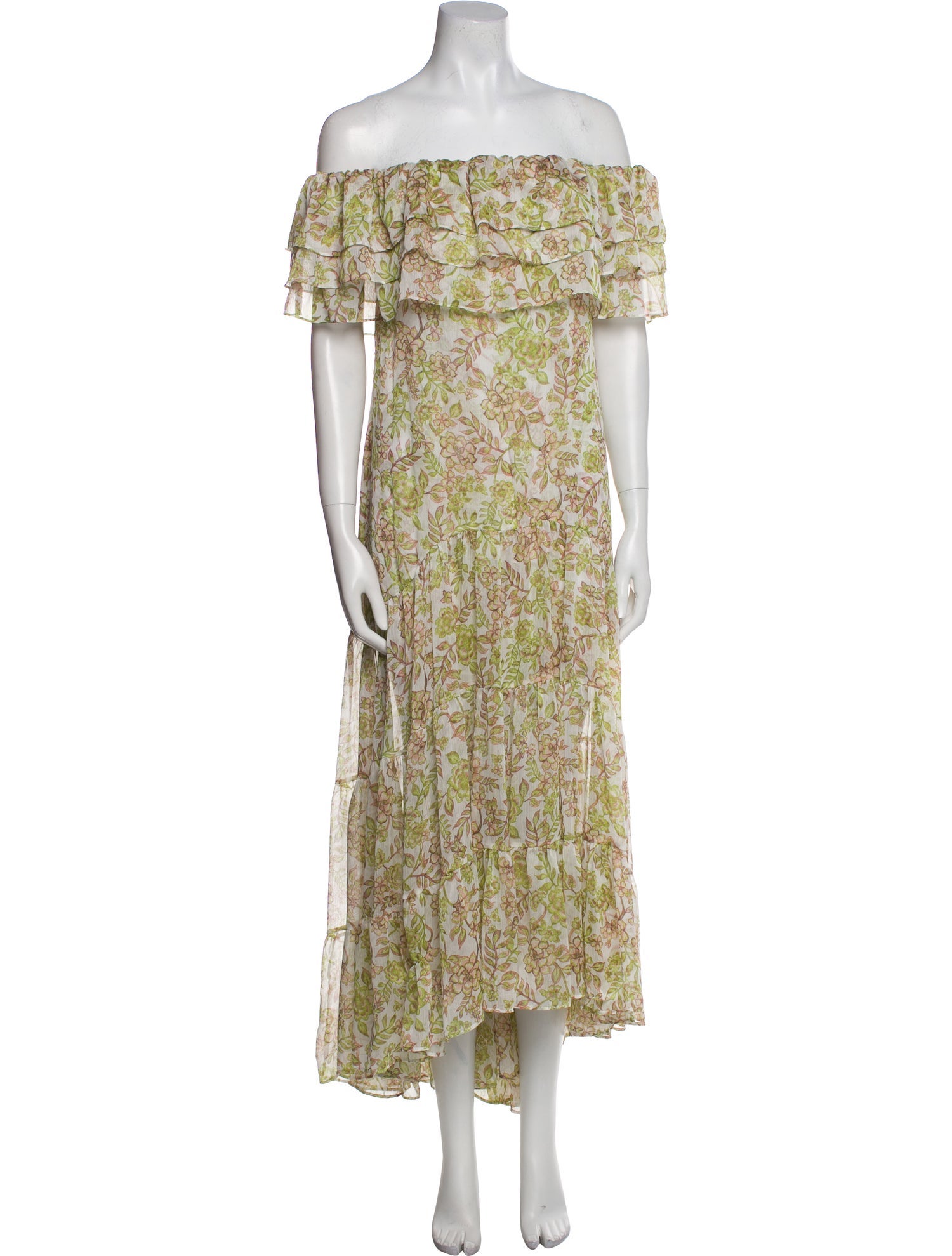 MISA Los Angeles Floral Print Long Dress