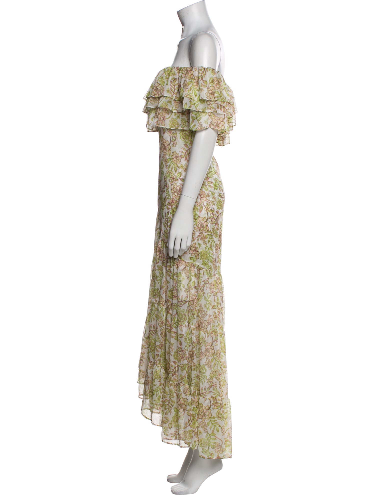 MISA Los Angeles Floral Print Long Dress