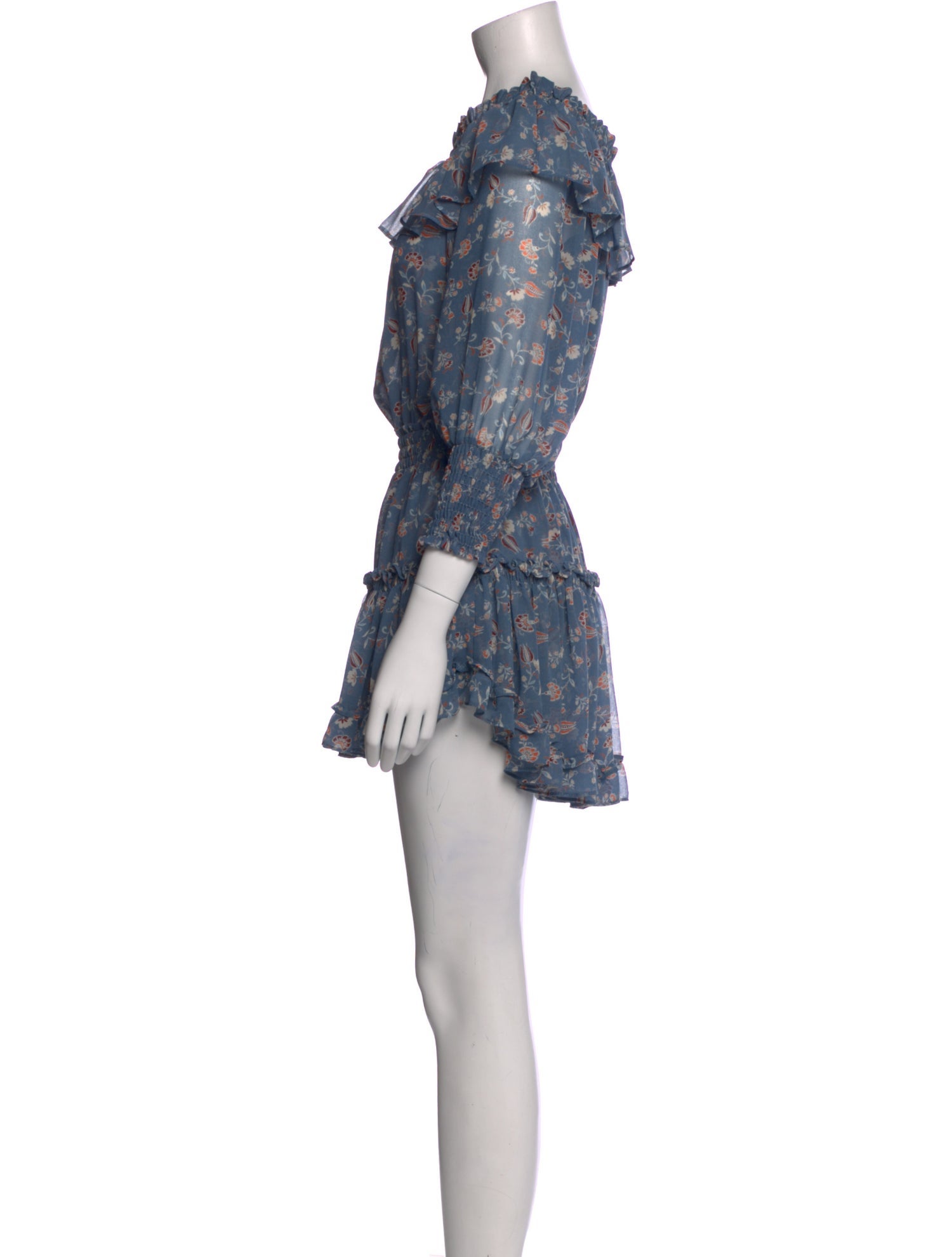 MISA Los Angeles Floral Print Mini Dress