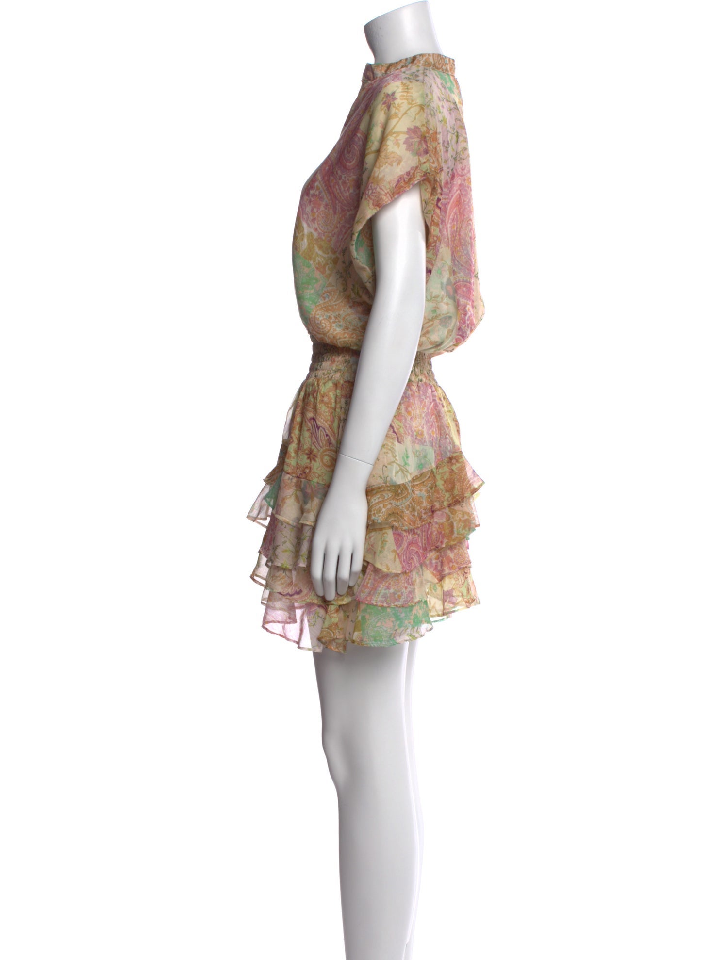 MISA Los Angeles Floral Print Mini Dress