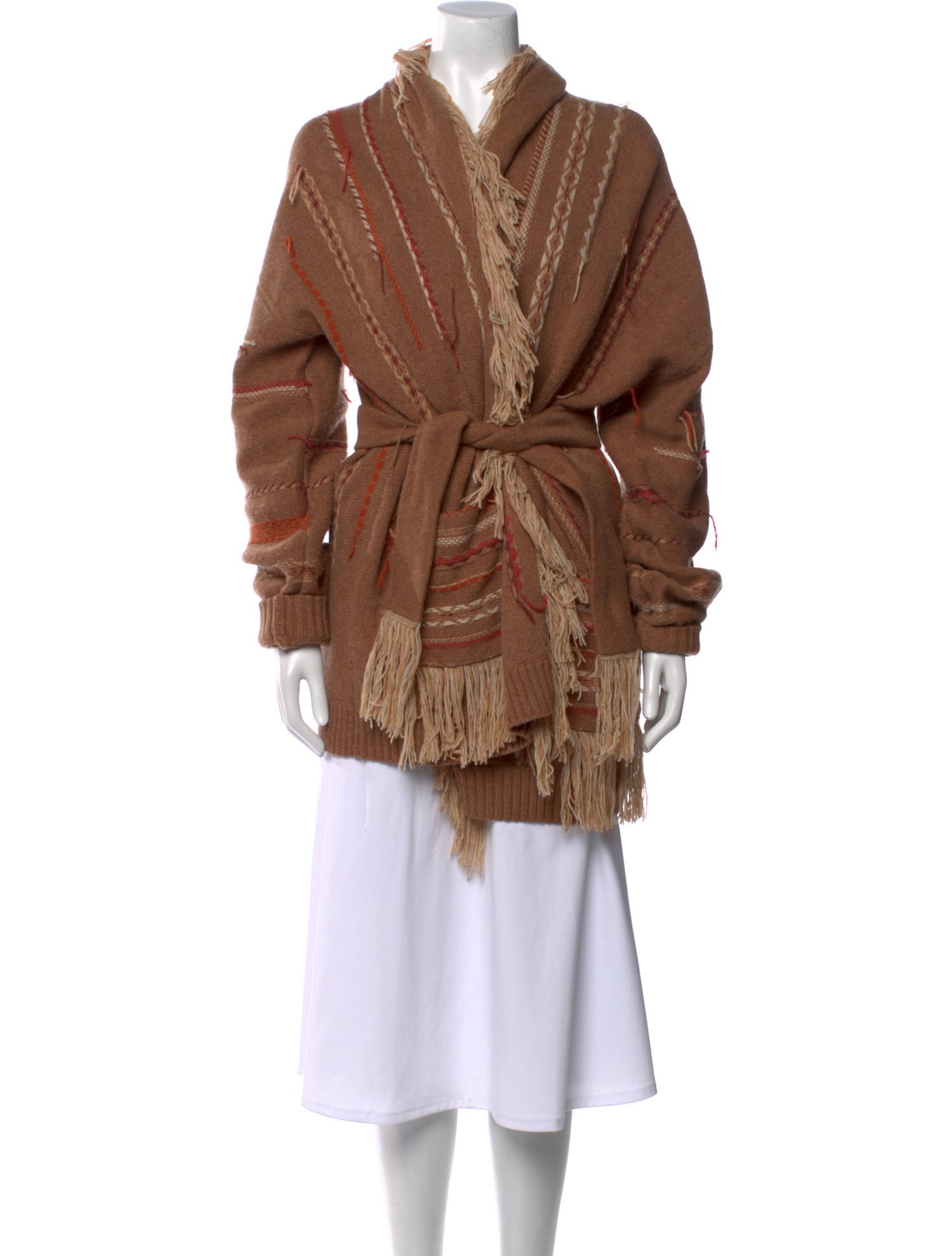 MISA Los Angeles Merino Wool Colorblock Pattern Sweater