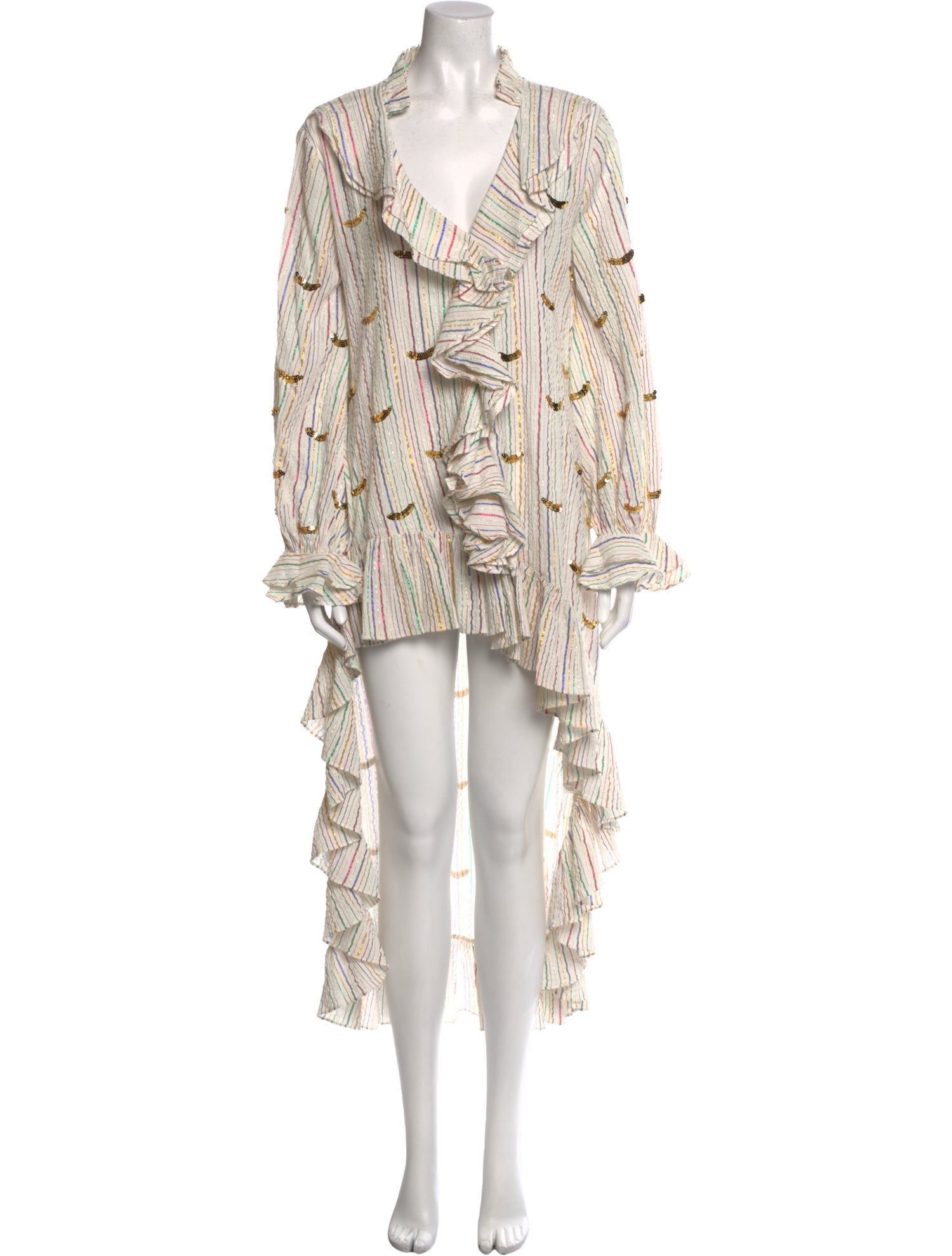 MISA Los Angeles Printed V-Neck Tunic