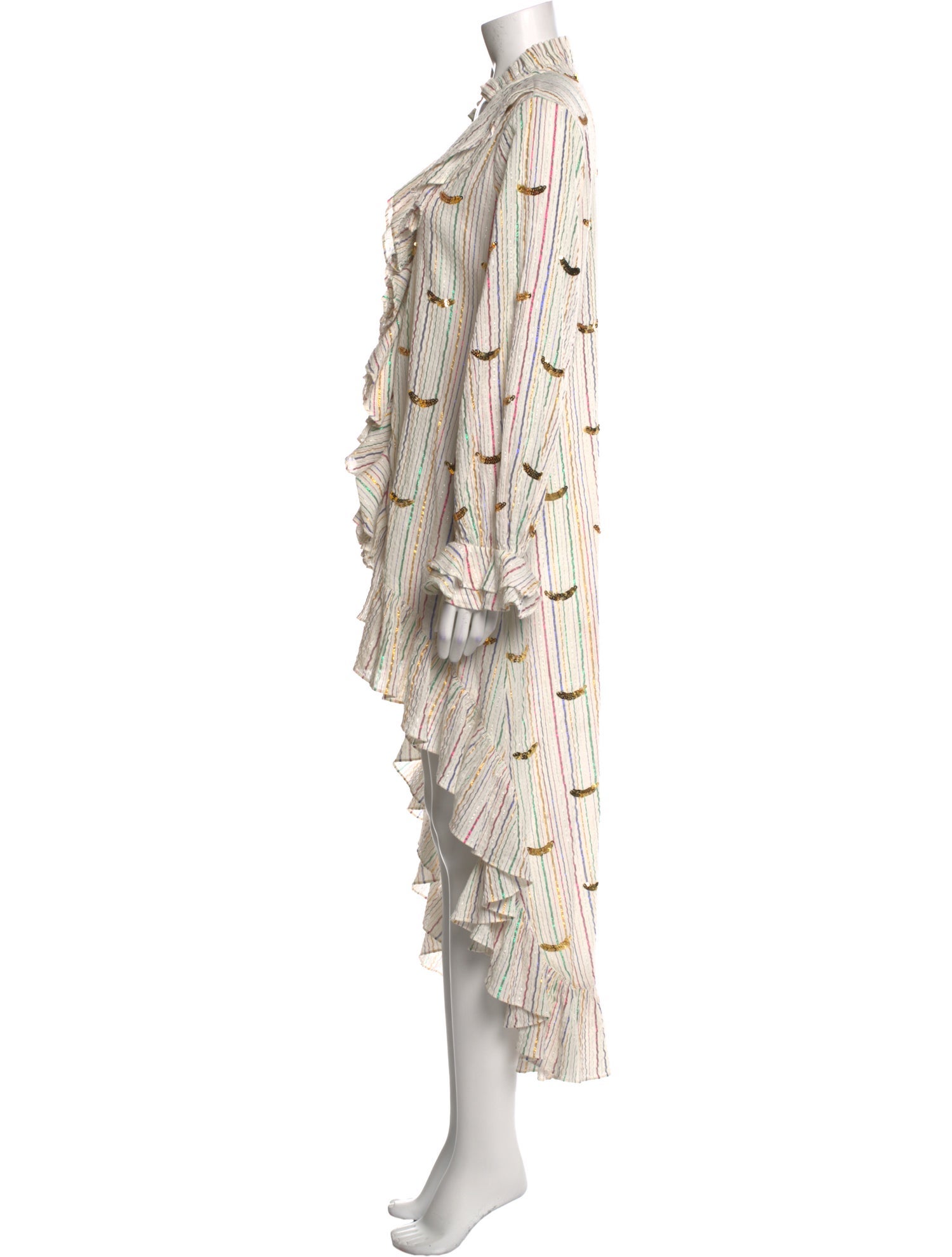 MISA Los Angeles Printed V-Neck Tunic