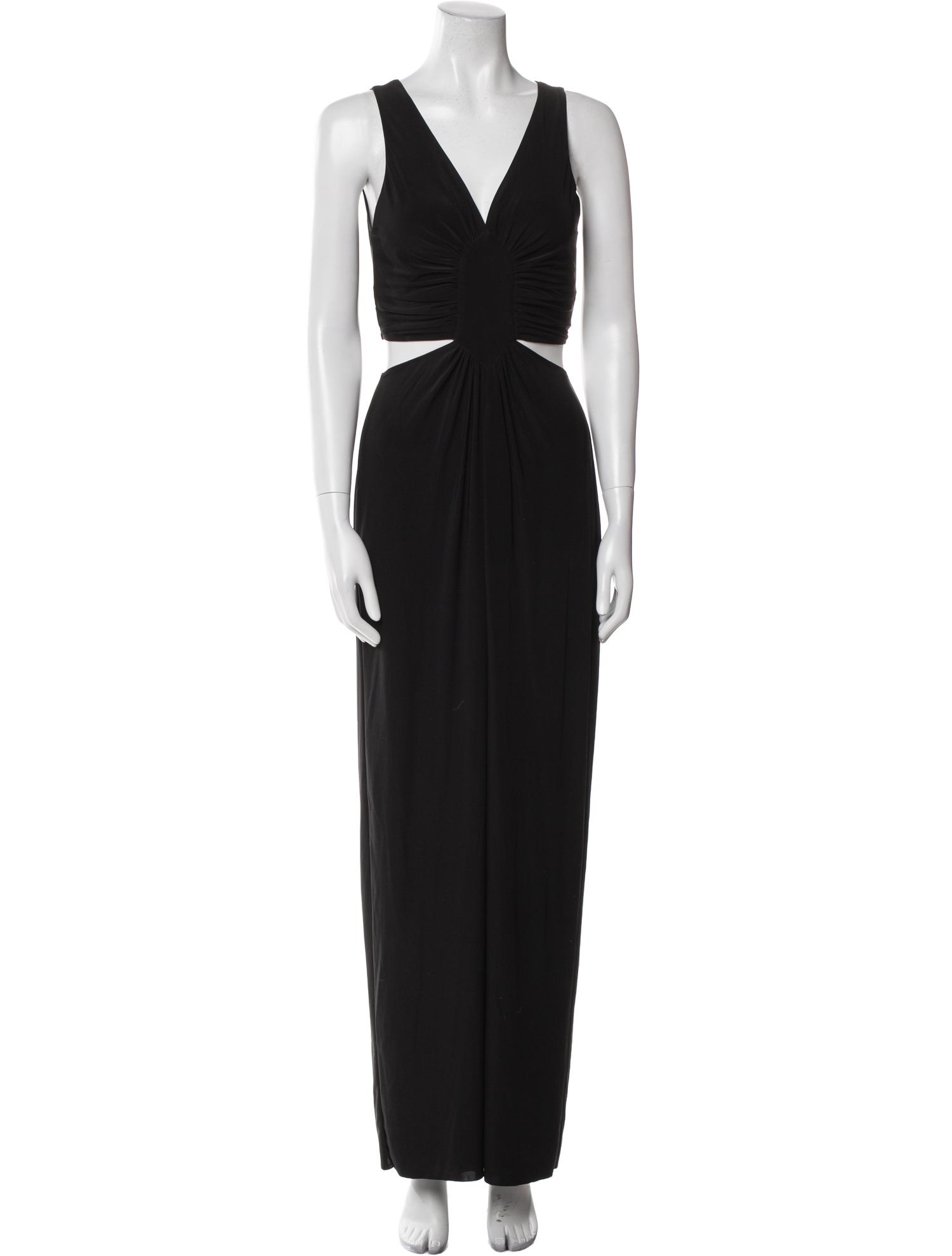 MISA Los Angeles V-Neck Long Dress