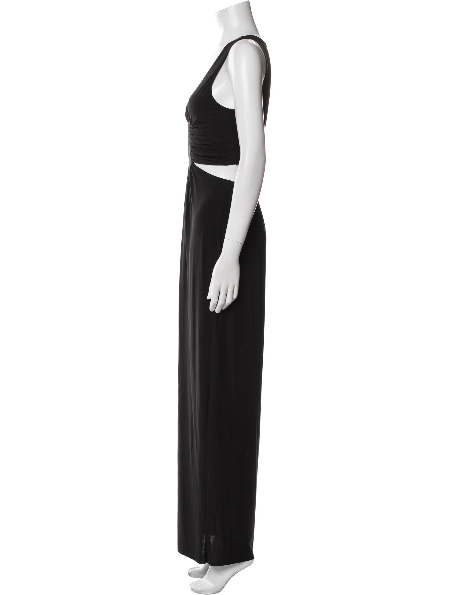 MISA Los Angeles V-Neck Long Dress