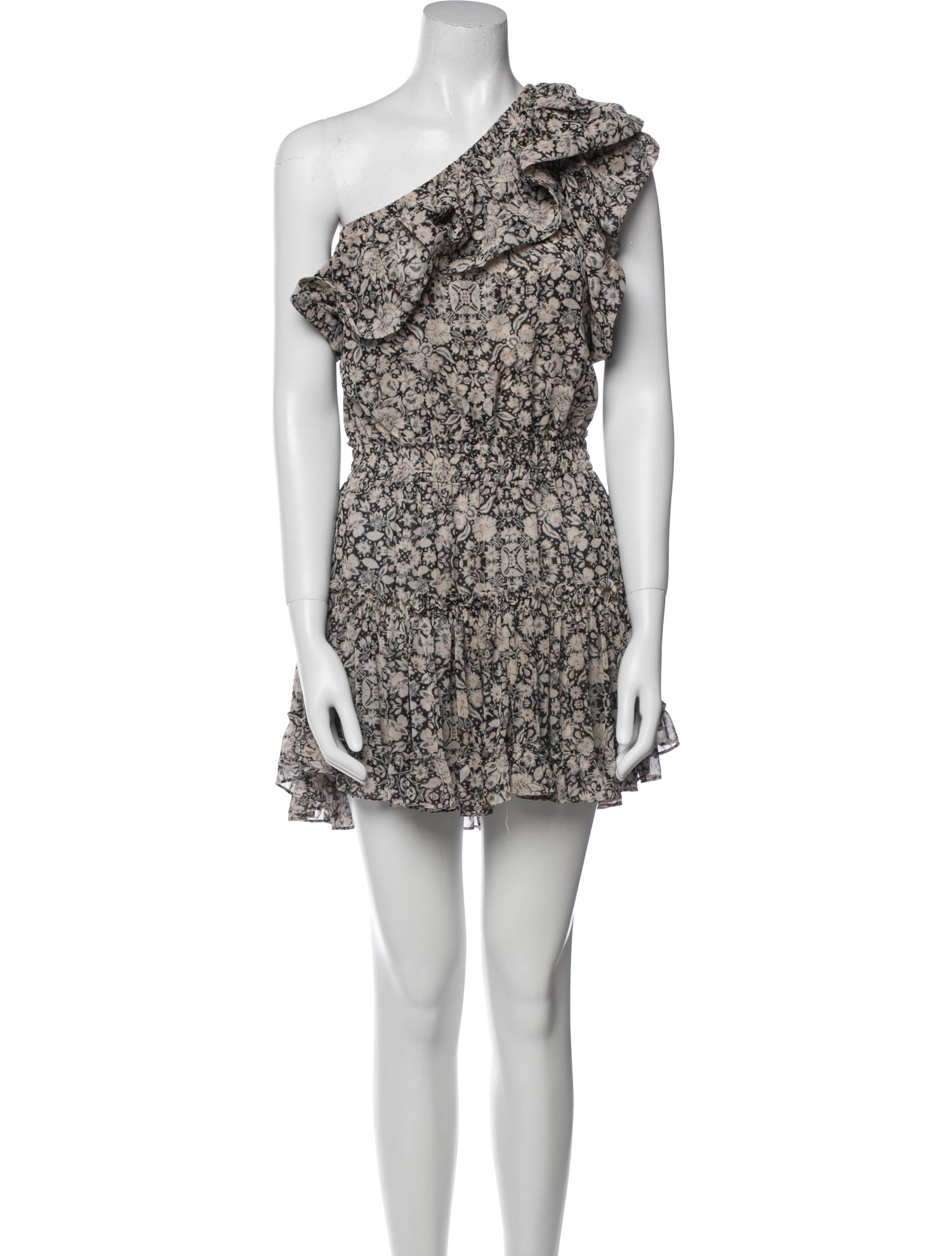 MISA Los Angeles Floral Print Mini Dress