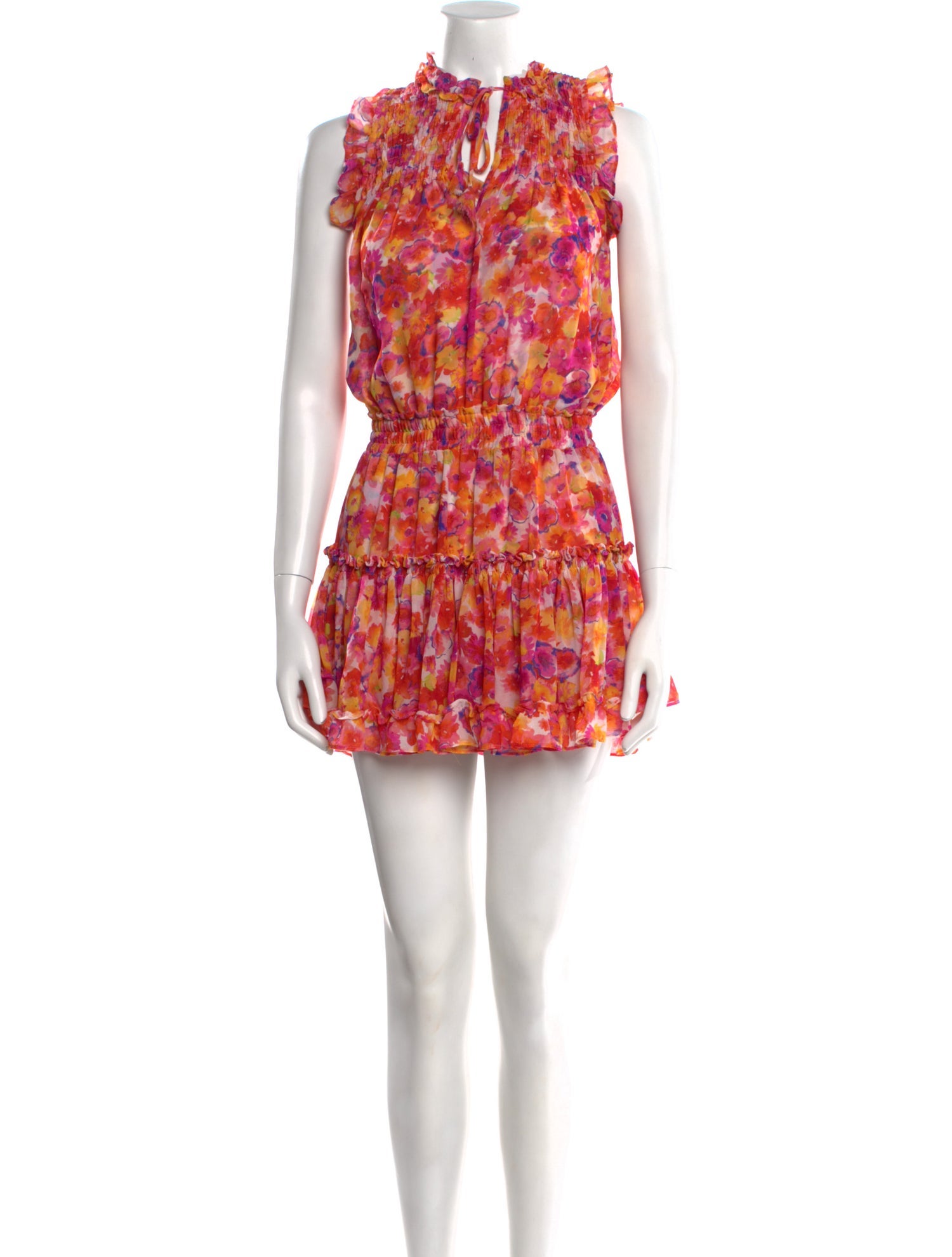 MISA Los Angeles Floral Print Mini Dress