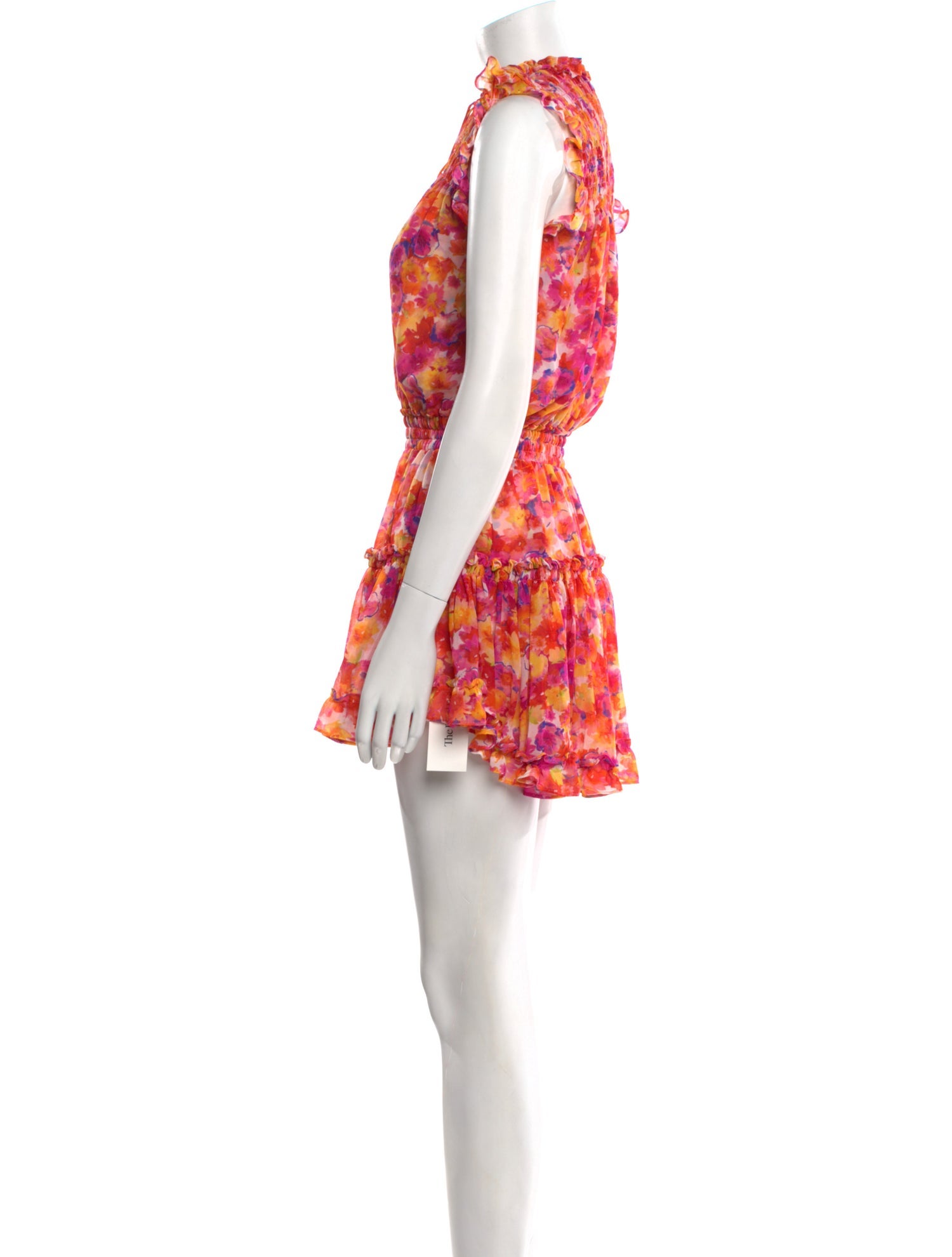 MISA Los Angeles Floral Print Mini Dress