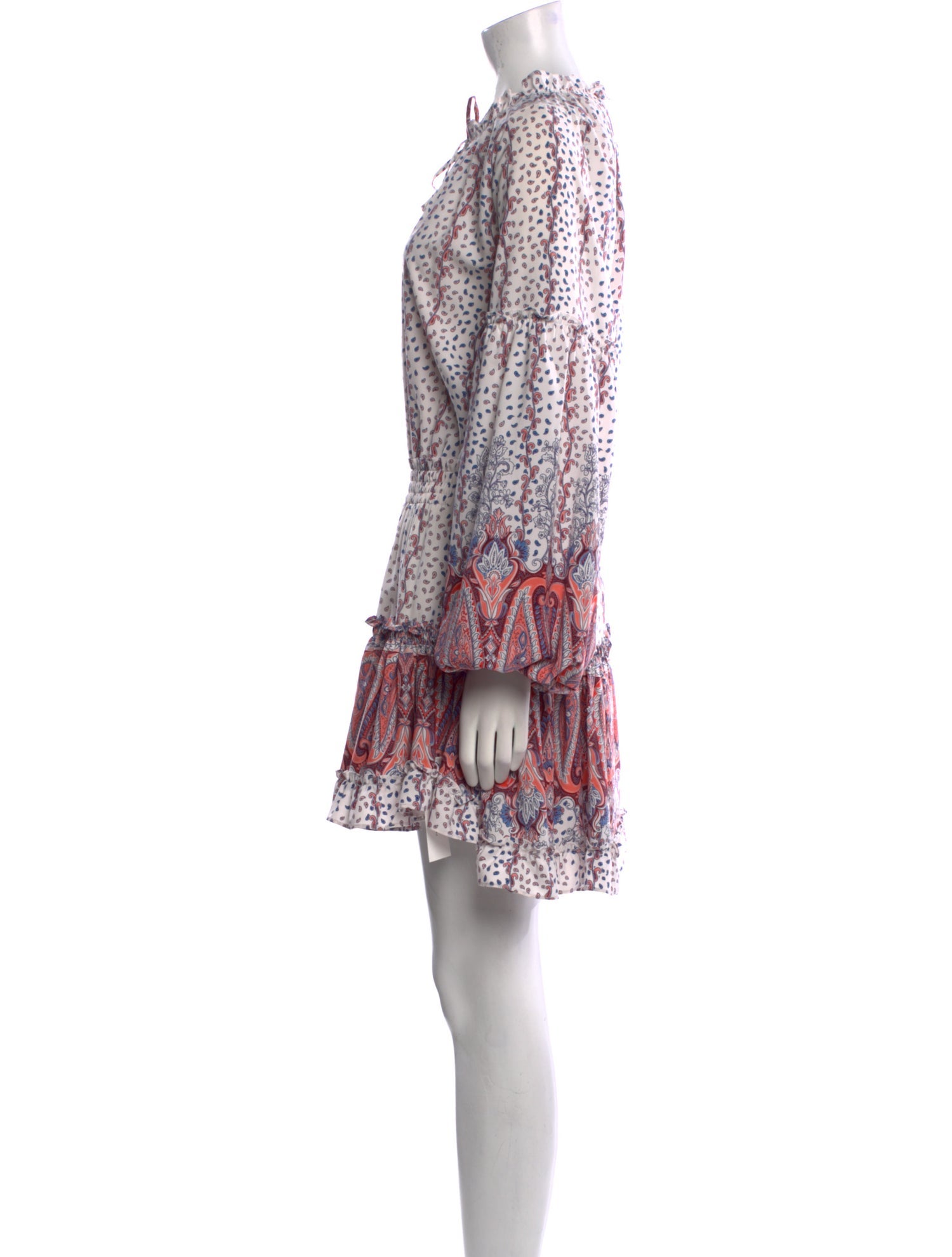 MISA Los Angeles Paisley Print Mini Dress