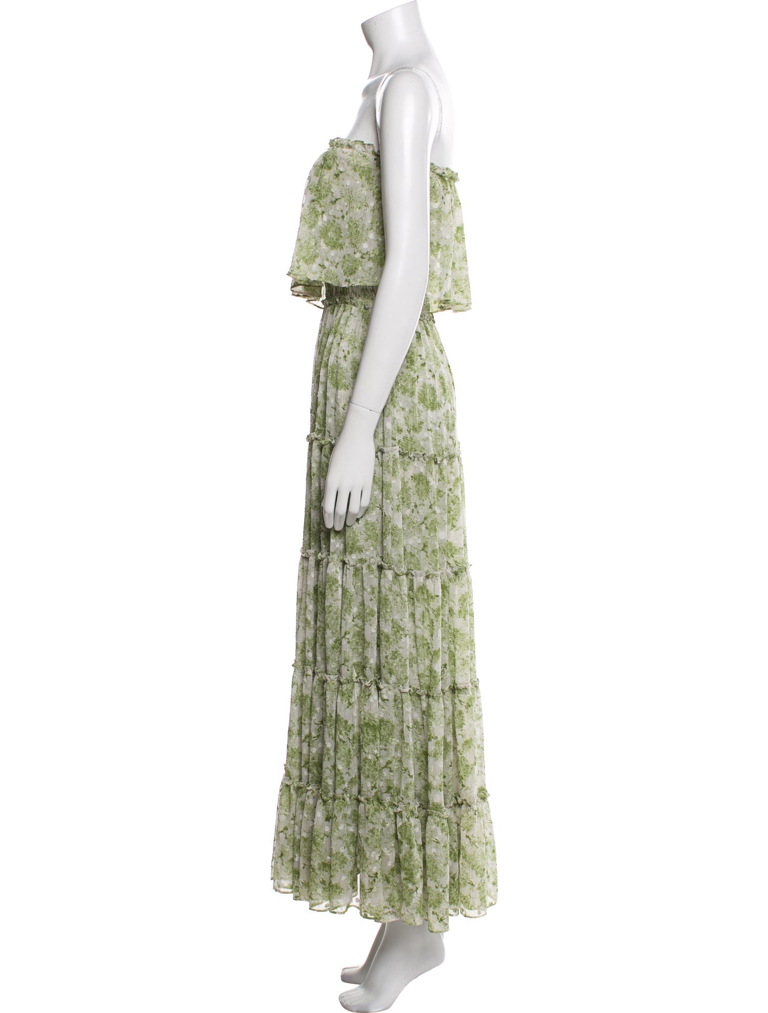 MISA Los Angeles Floral Print Long Dress