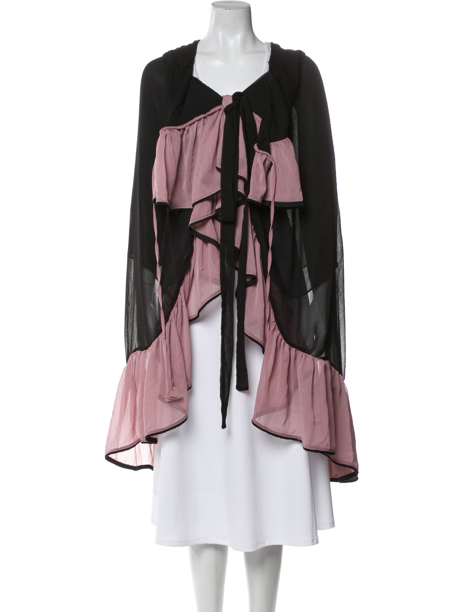 MISA Los Angeles Colorblock Pattern Coat