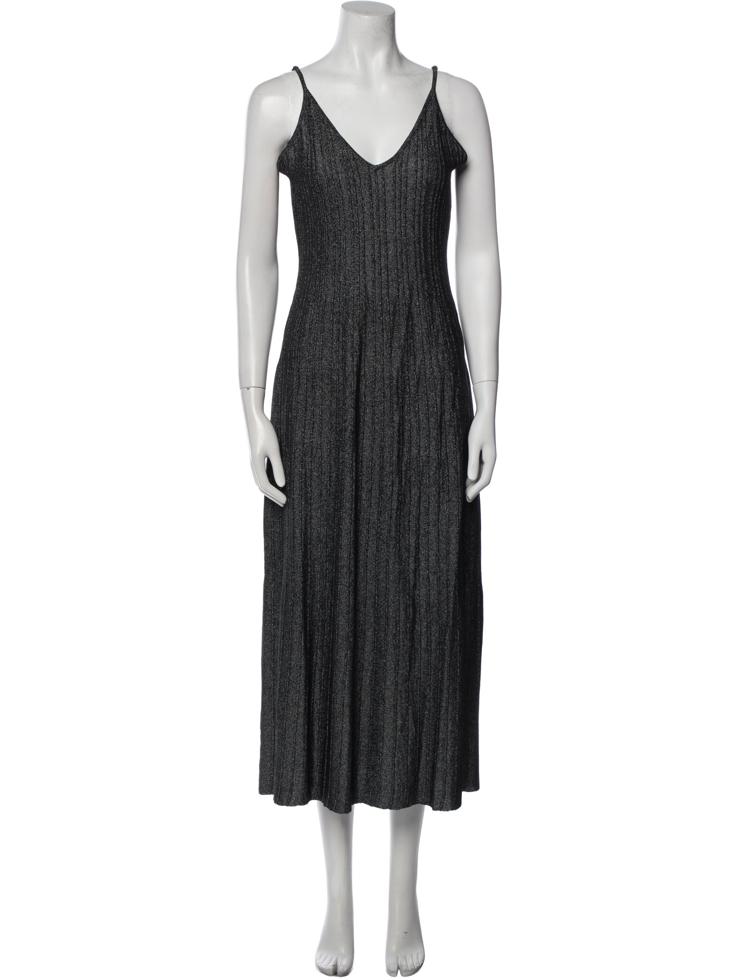 MISA Los Angeles V-Neck Midi Length Dress
