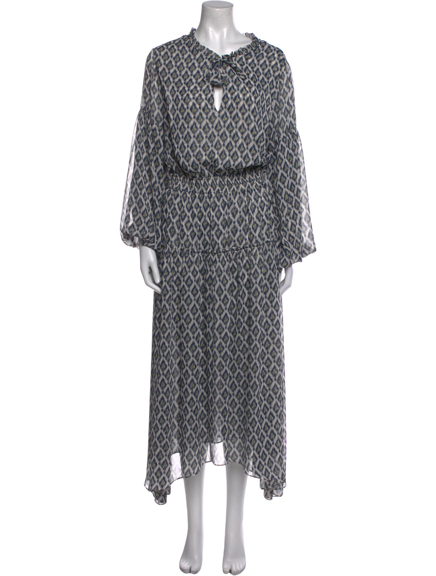 MISA Los Angeles Printed Long Dress