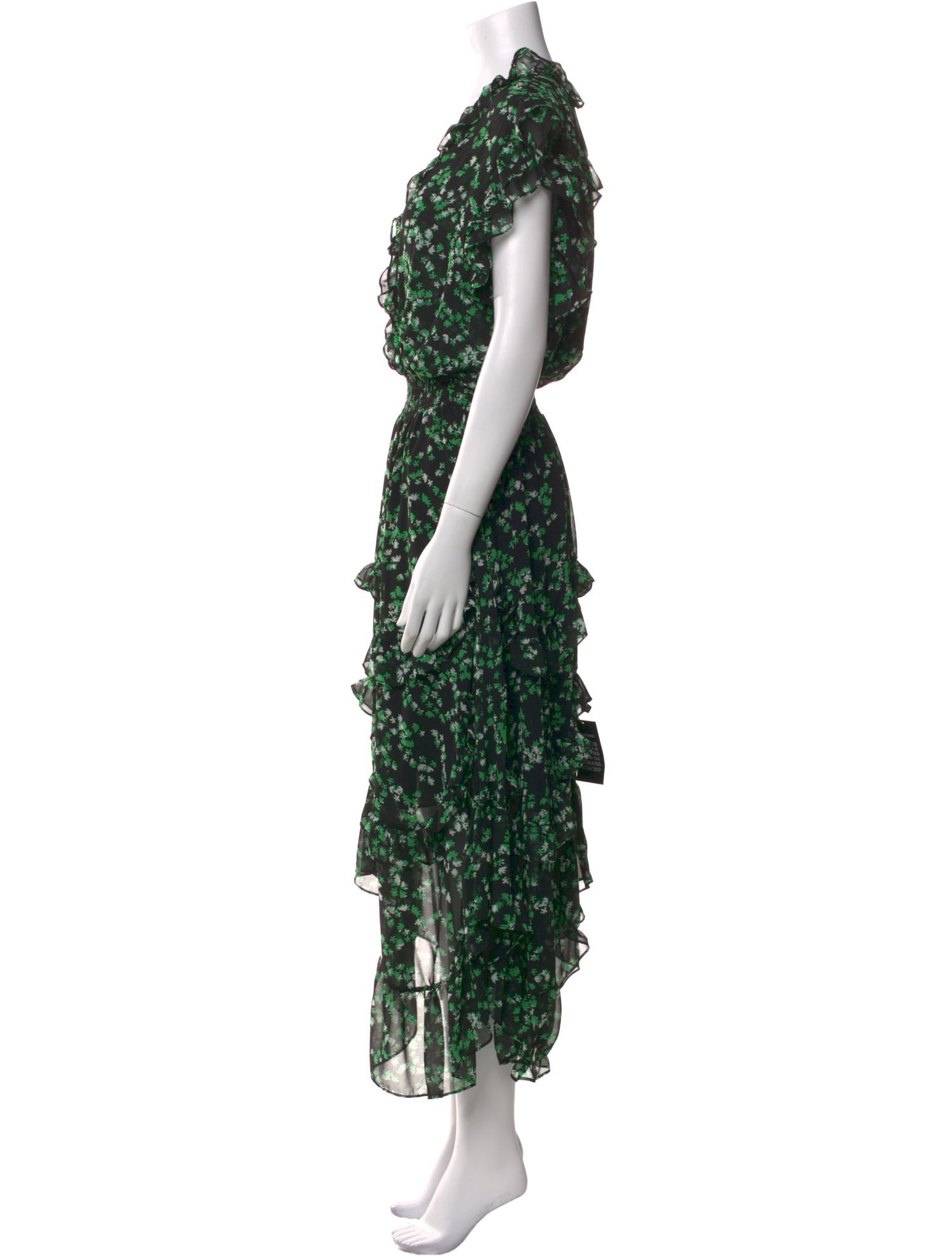 MISA Los Angeles Floral Print Long Dress