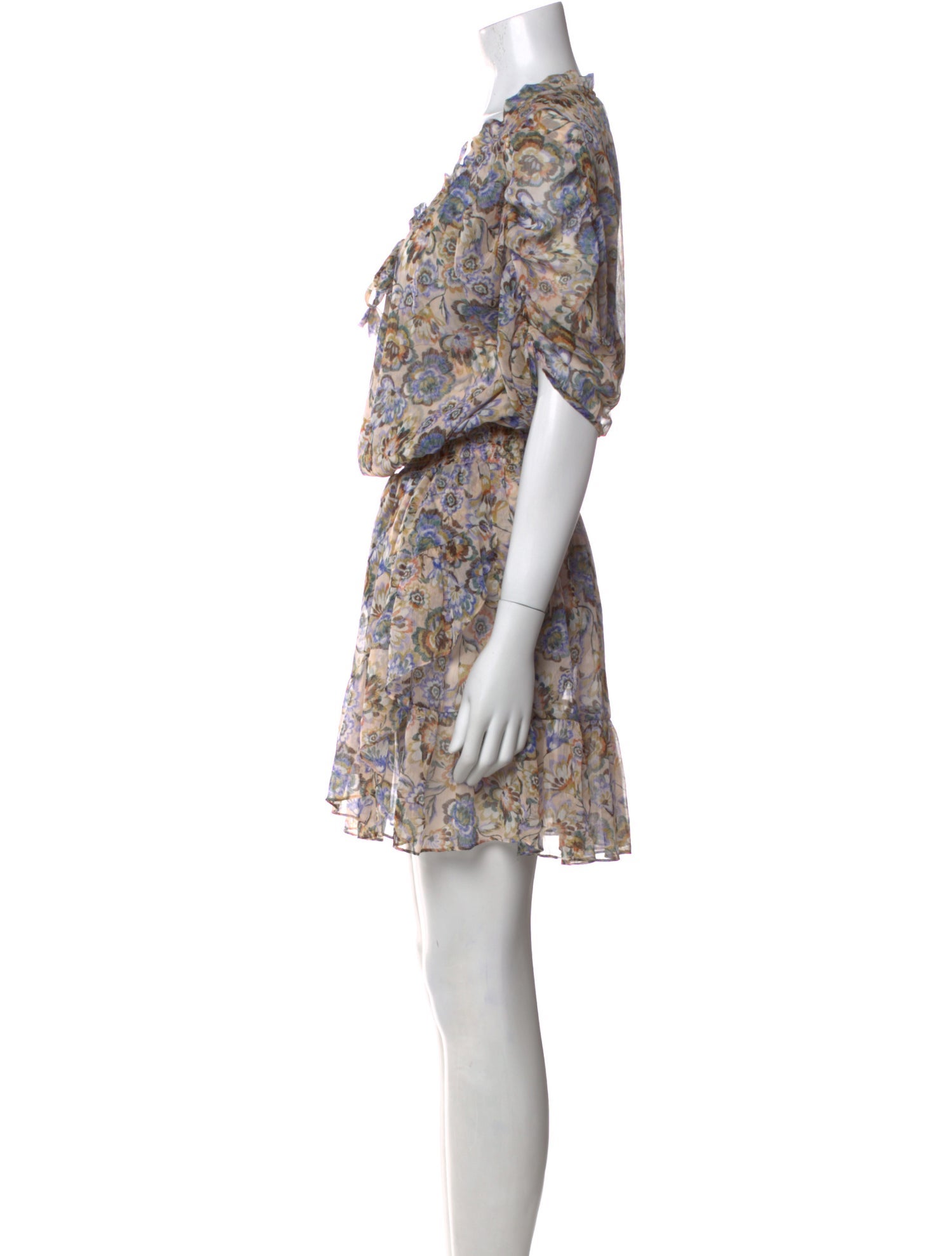 MISA Los Angeles Floral Print Mini Dress